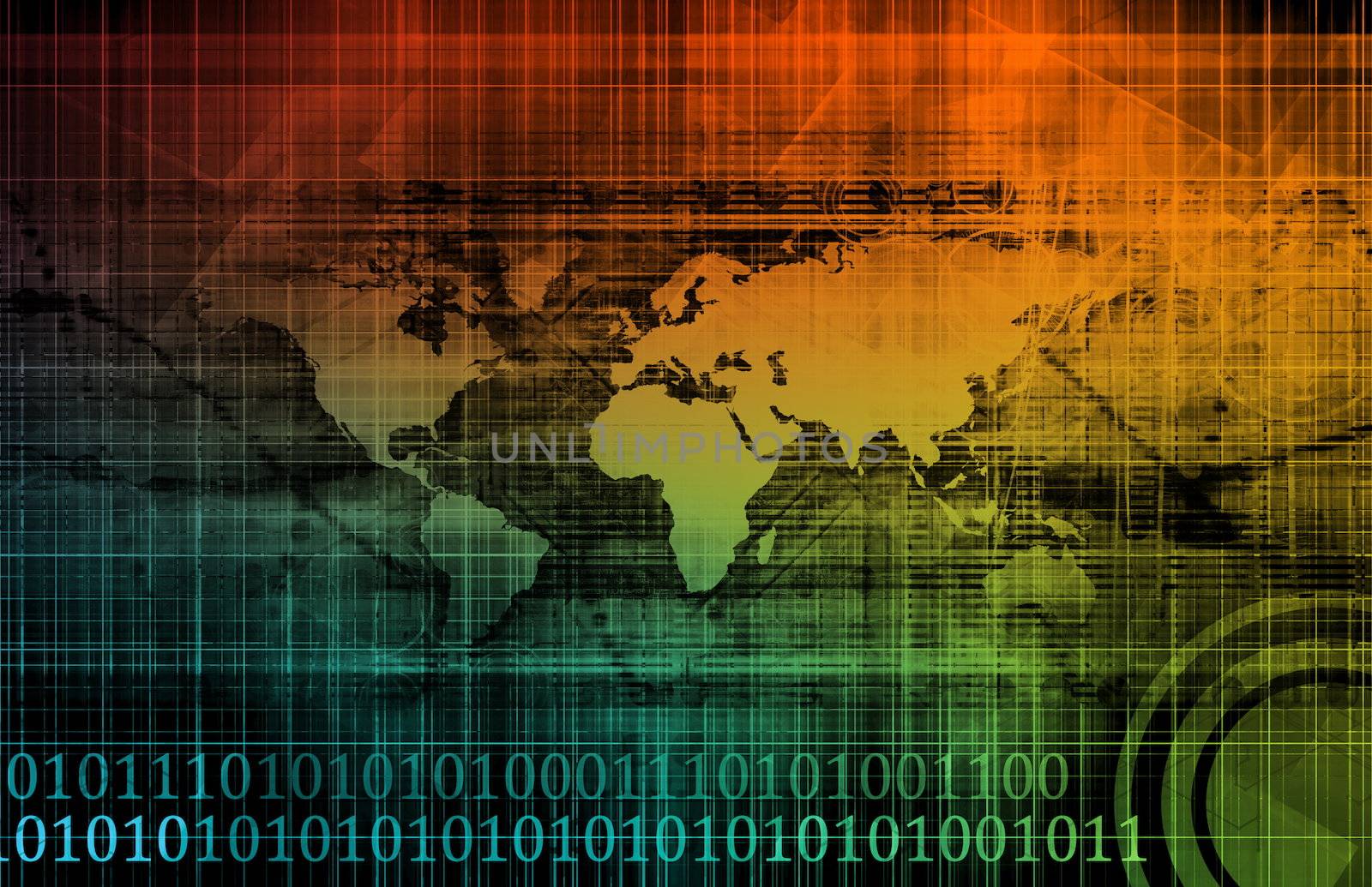 Secure Network with Global Protection of Data Art