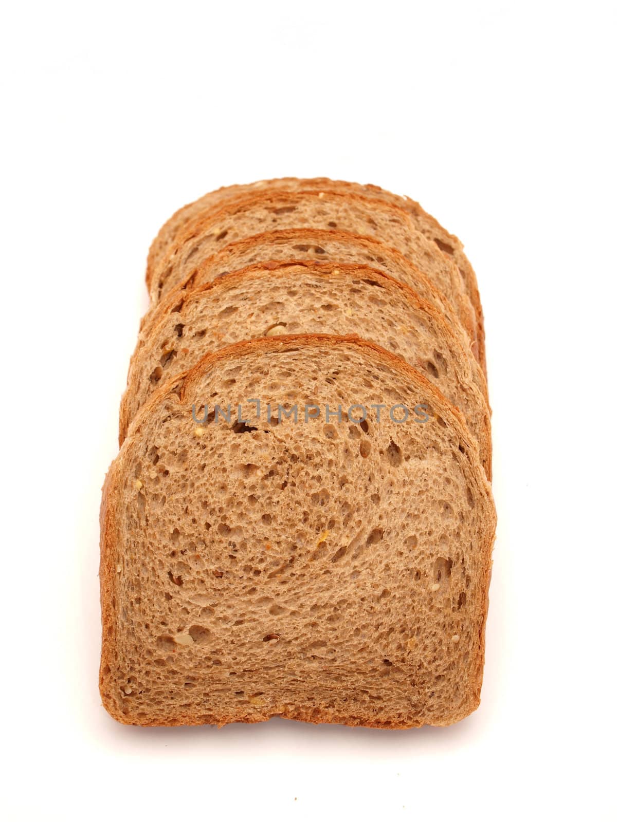 Bread on a white background            
