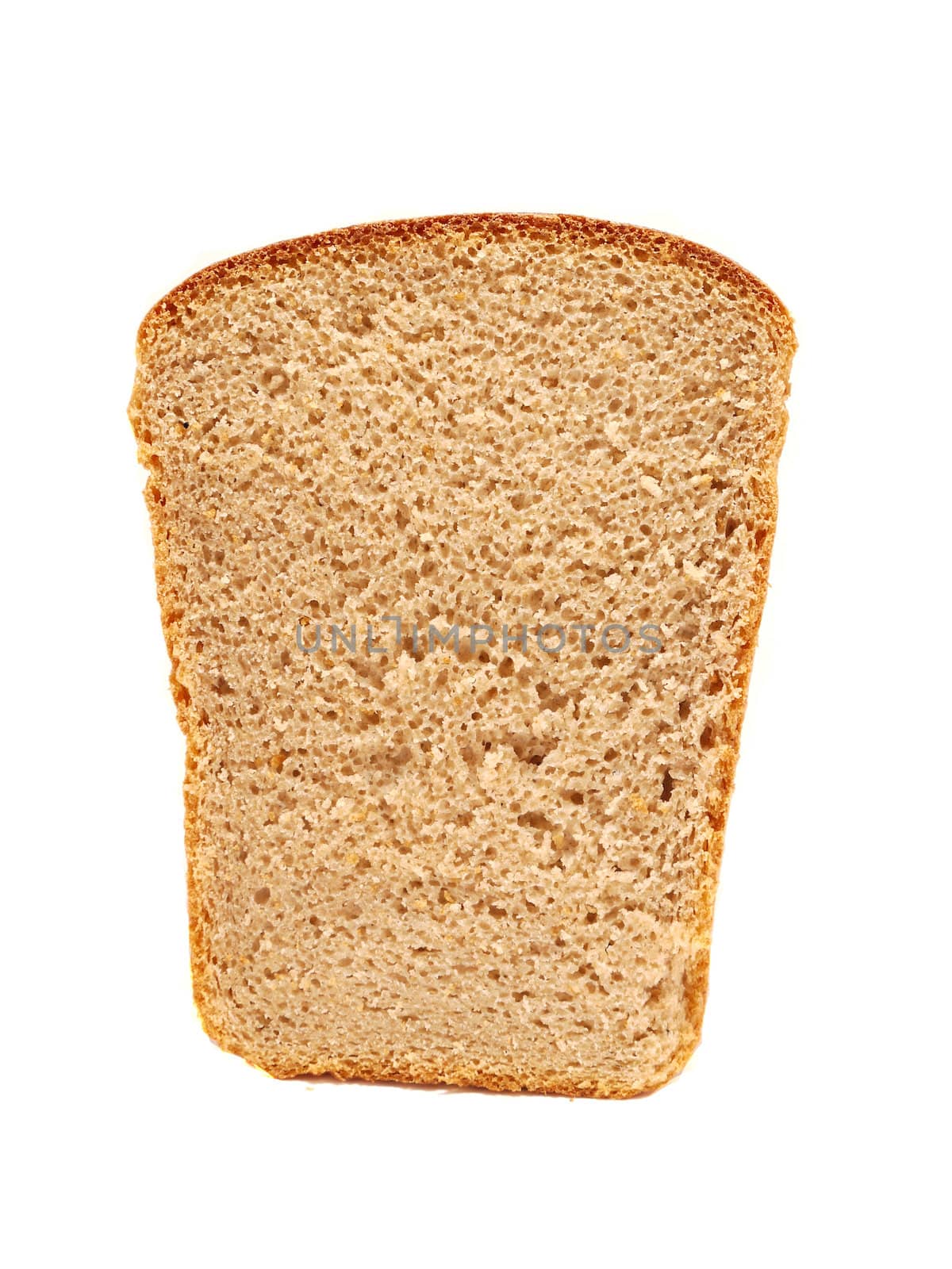 Bread on a white background    