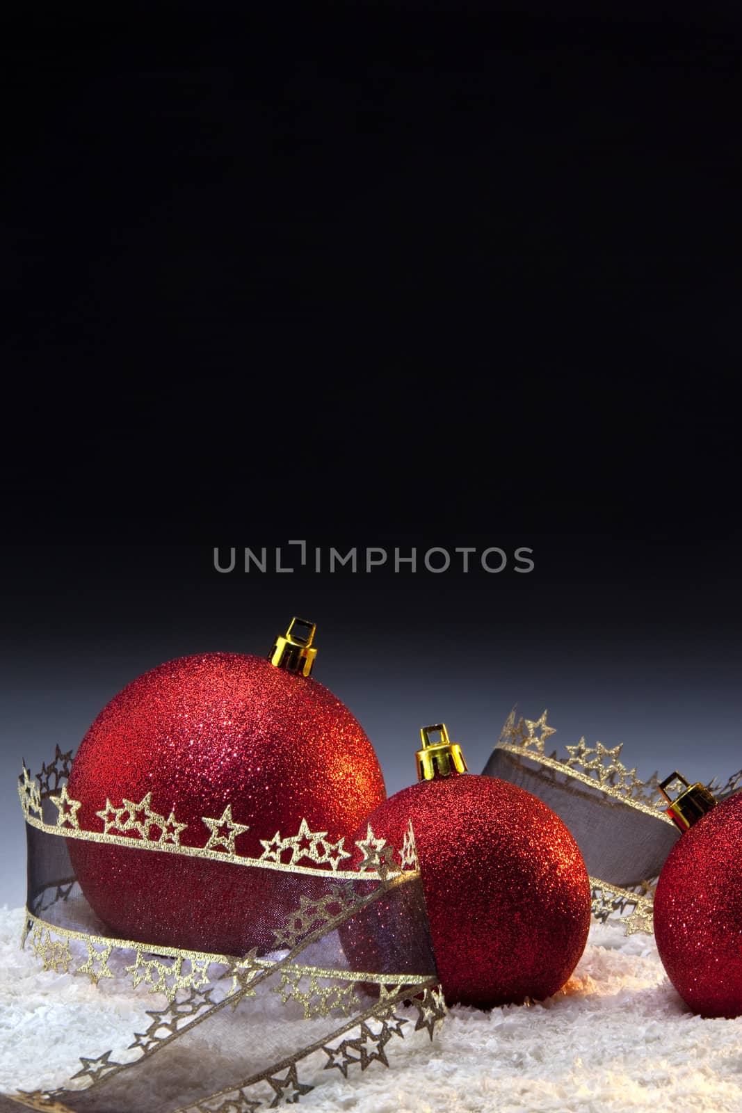 Christmas decorations - Festive baubles - (with space for copy).