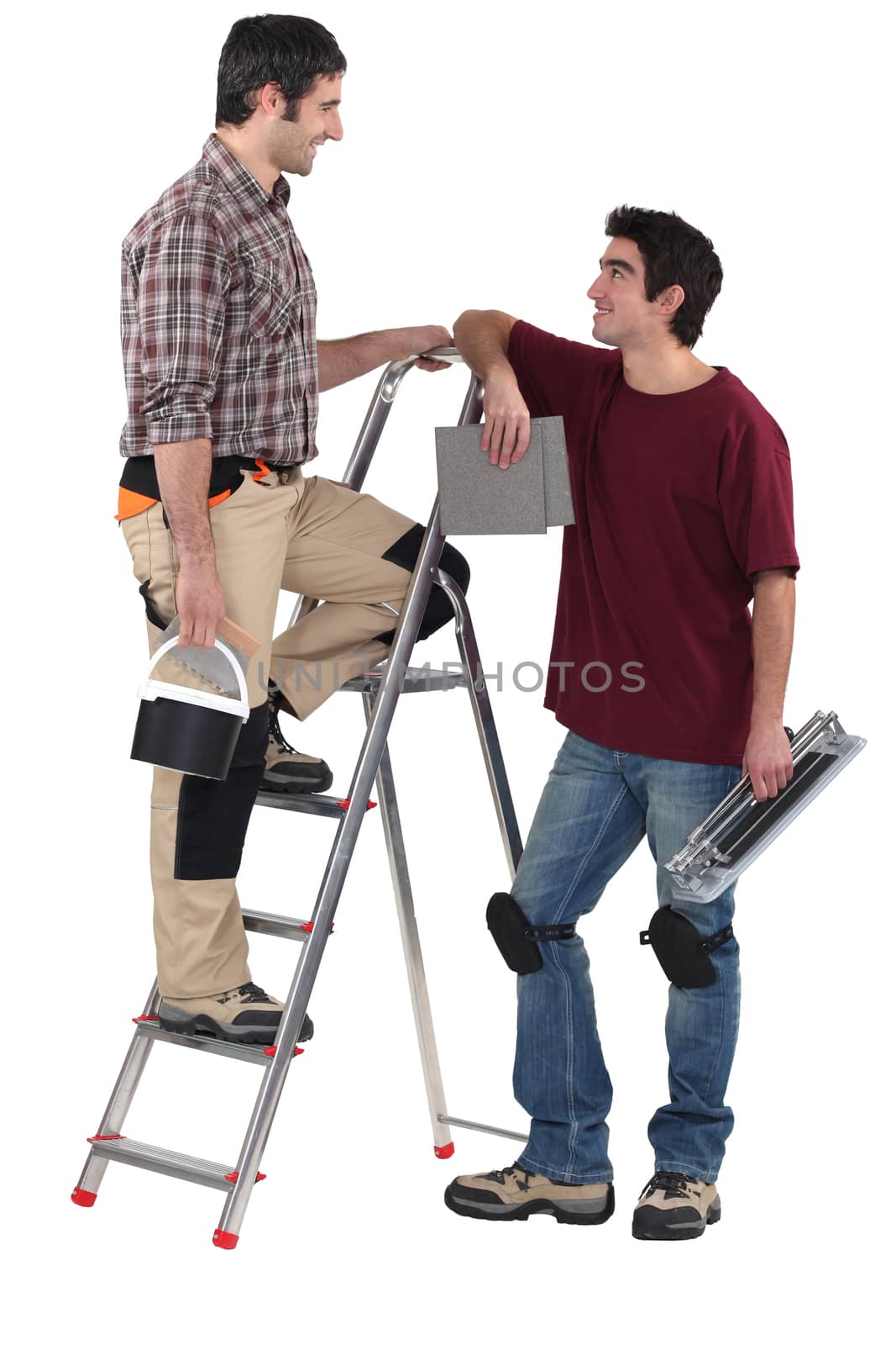 Two male decorators