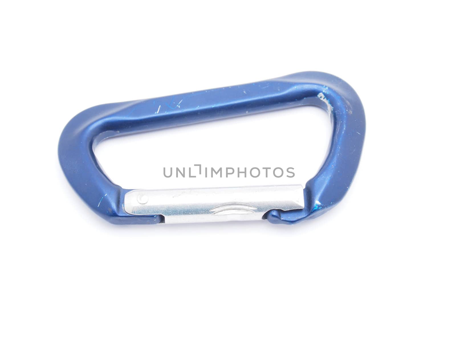 climbing carabiner on a white background