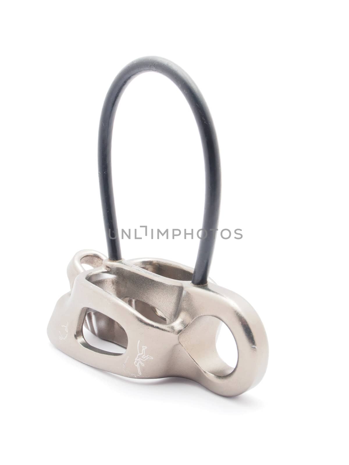 climbing carabiner on a white background by Enskanto