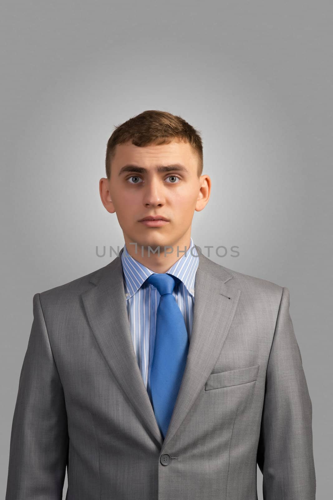 Portrait of sad businessman by adam121