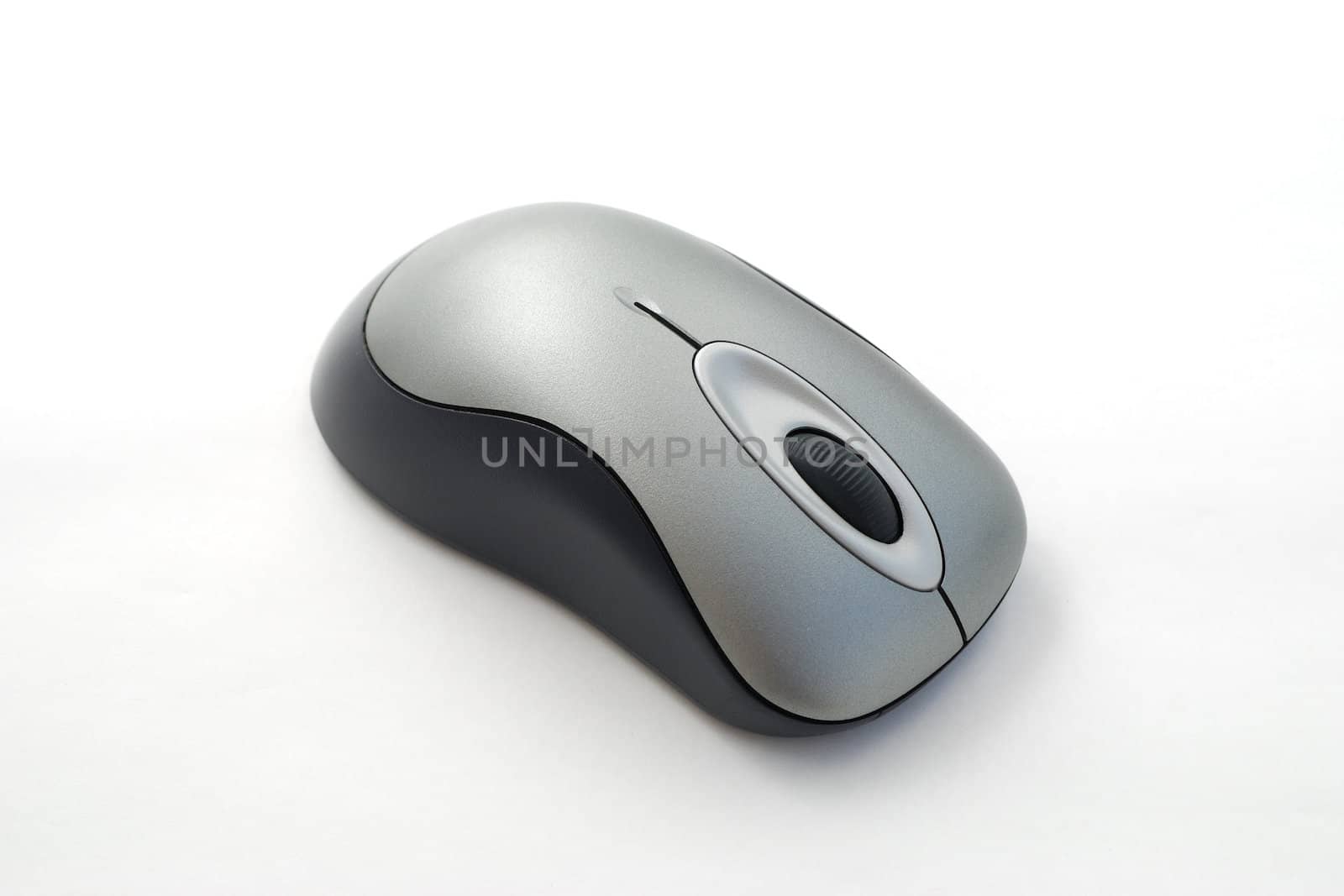 Wireless computer mouse isolated on white background