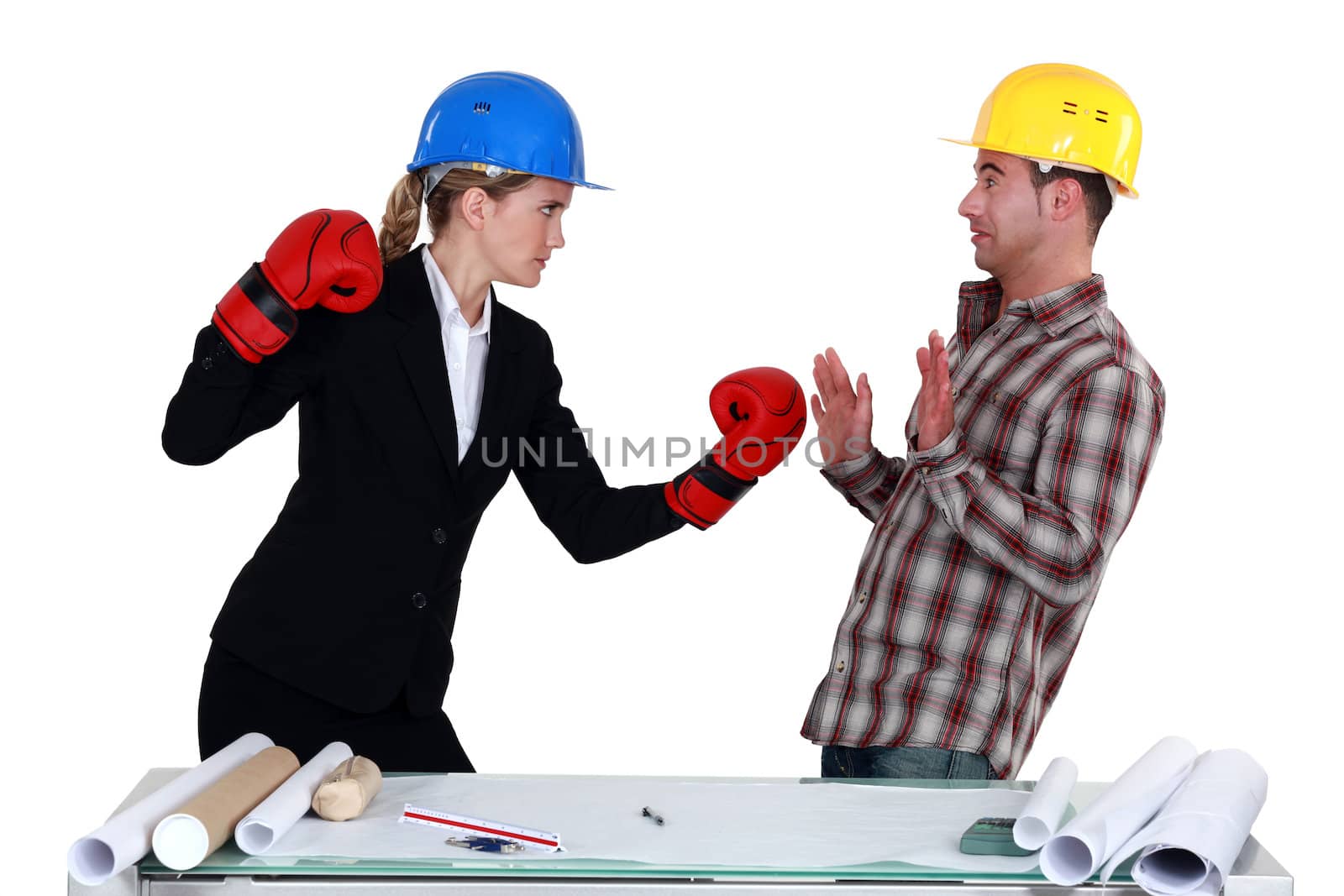Architect and builder coming to blows