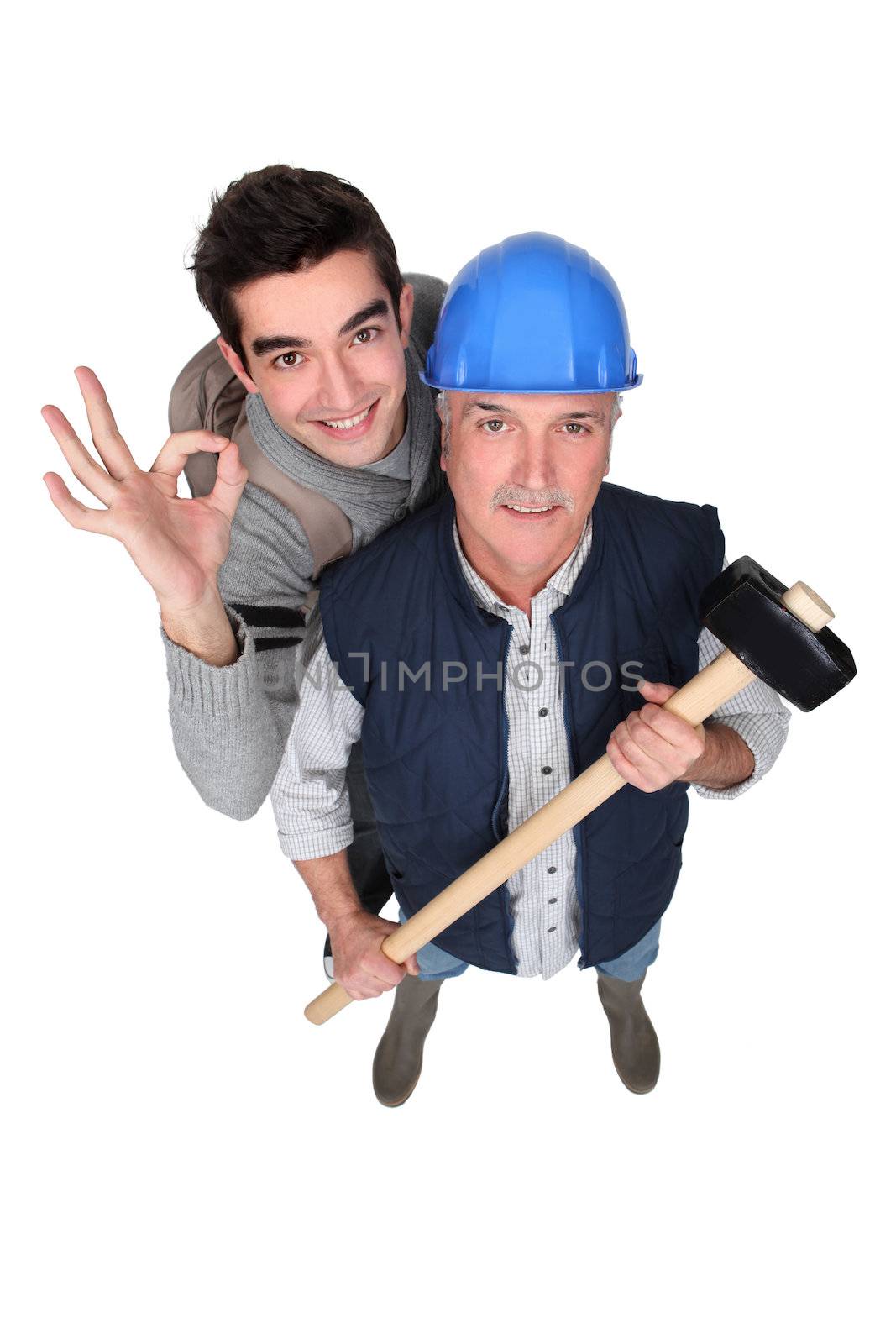 A handyman and his trainee. by phovoir