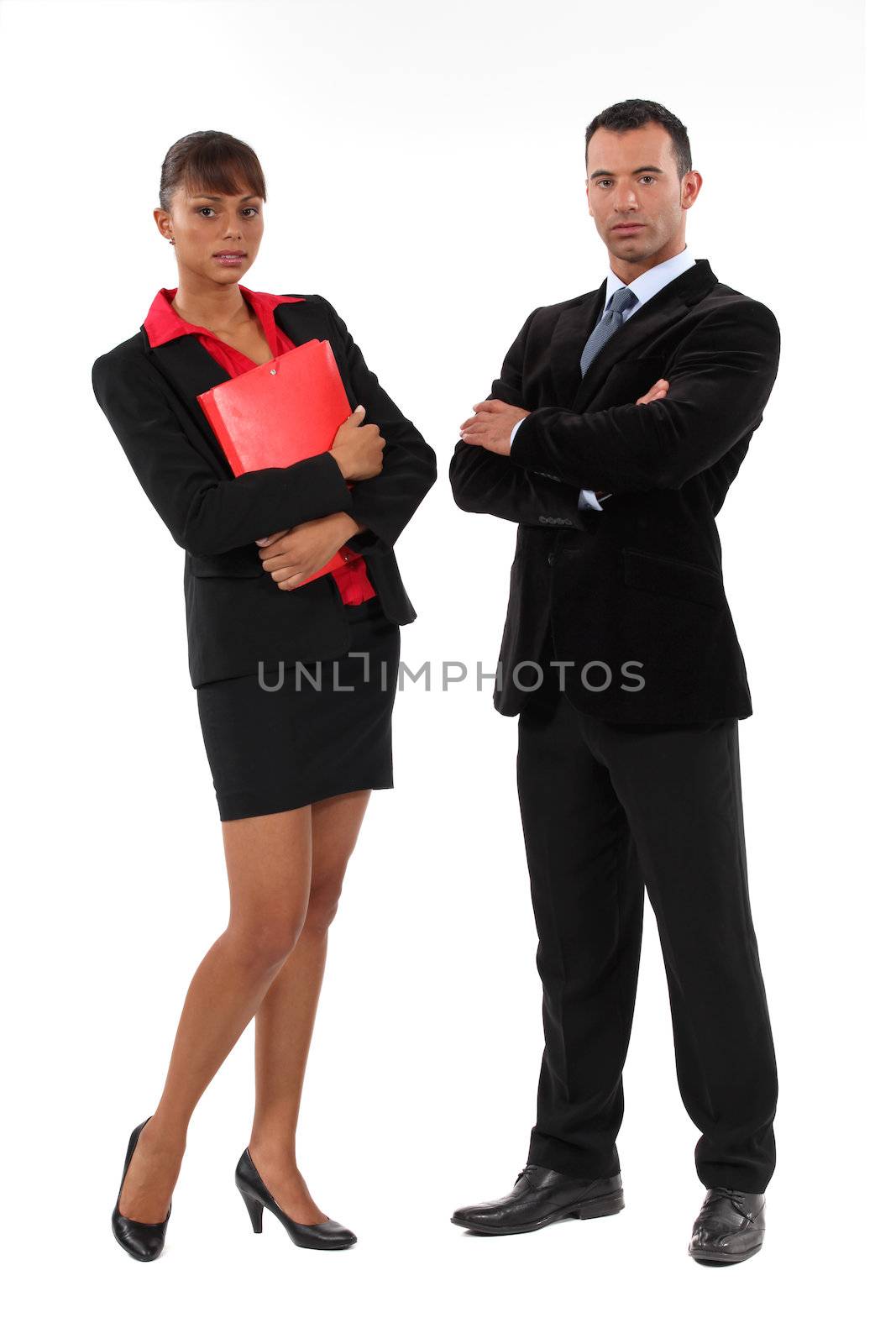Portrait of ambitious businesspeople by phovoir