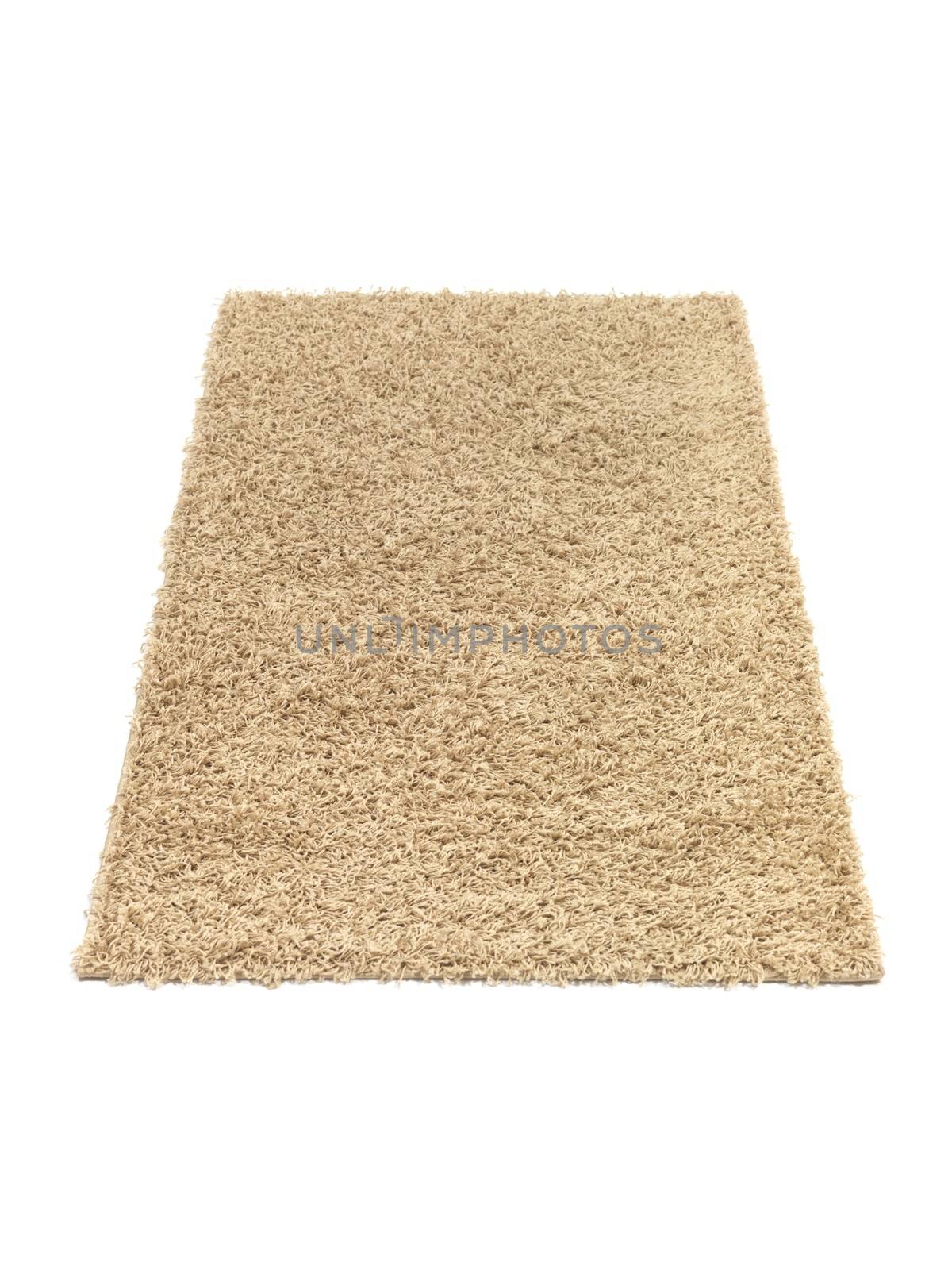 A floor rug isolated on a plain background
