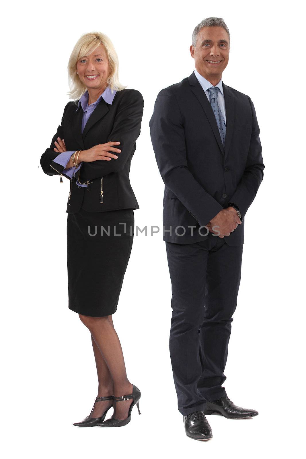 Happy business couple