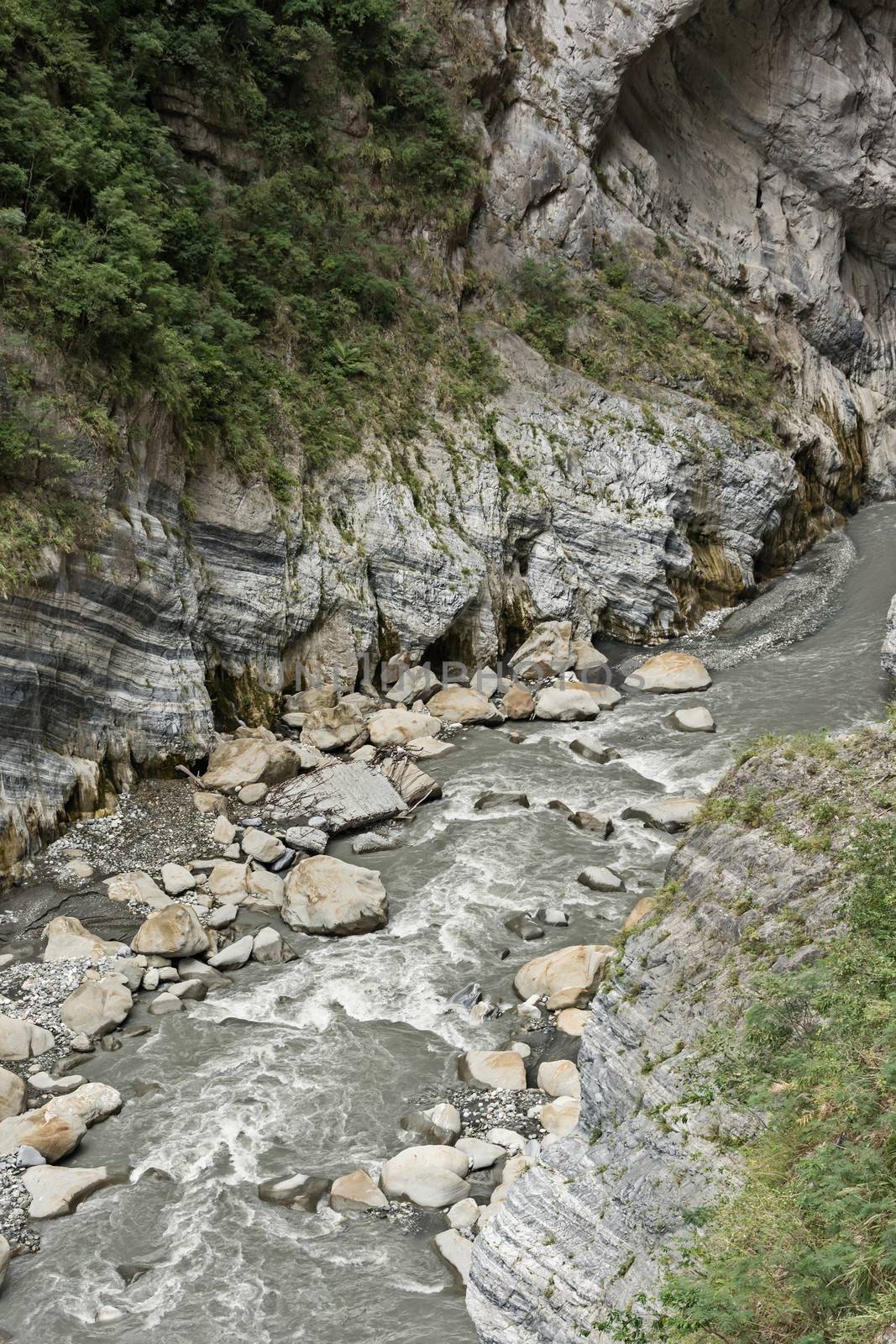 Famous geography landscape at Taroko National Park, Taiwan, Asia