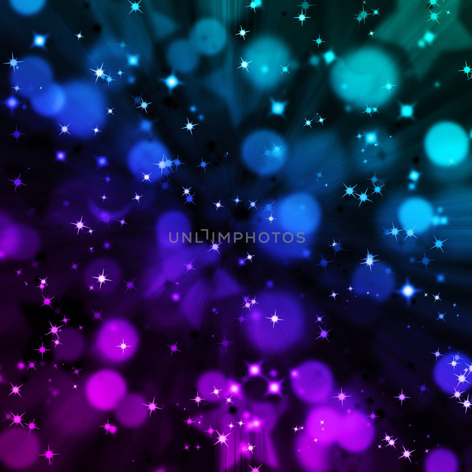 abstract magic bokeh and star lighting  background