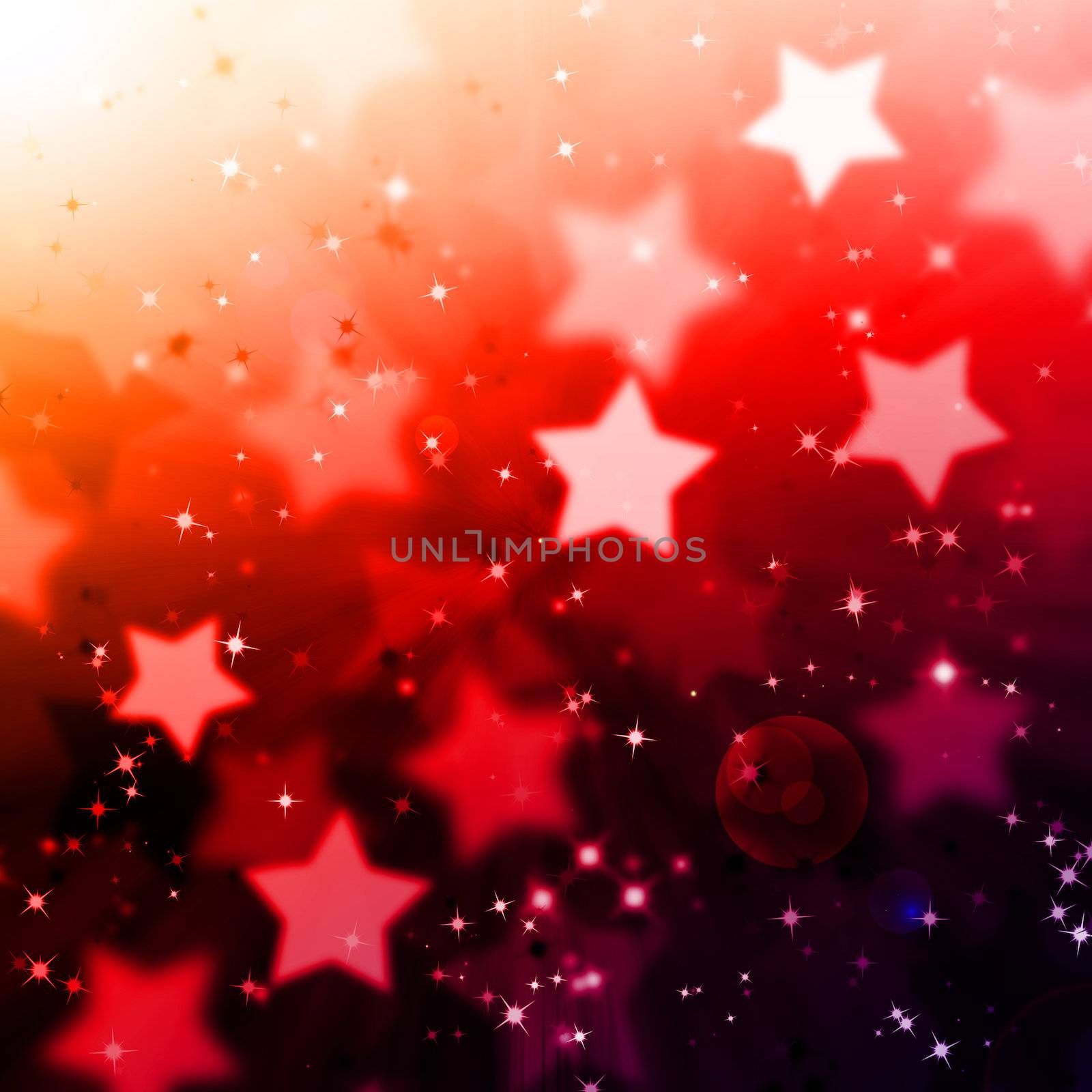 abstract magic star lighting background with flare
