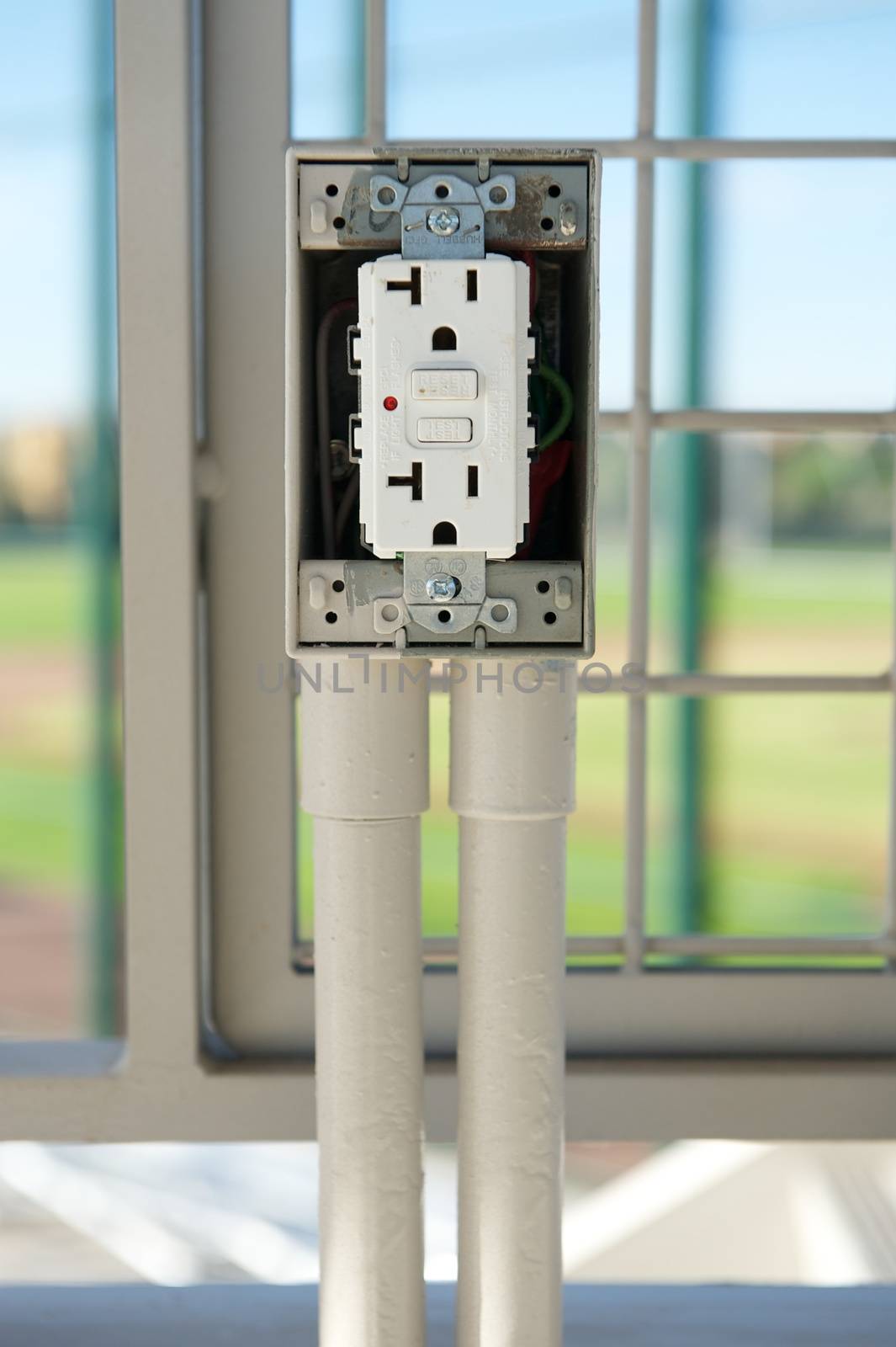 Newly Installed Electrical Outlet with GFCI by pixelsnap