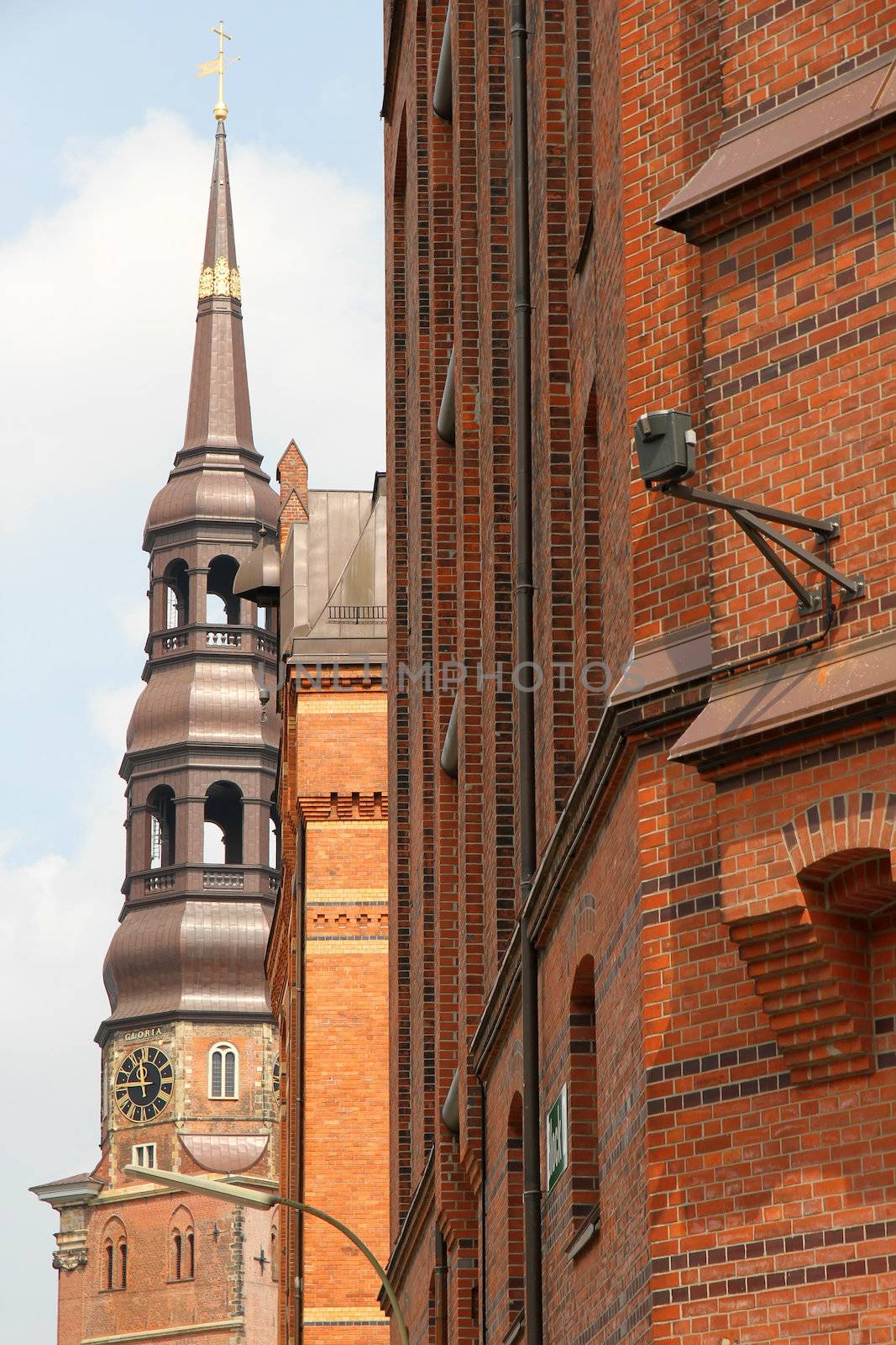 Historic building in the Speicherstadt in Hamburg, Germany, Europe.