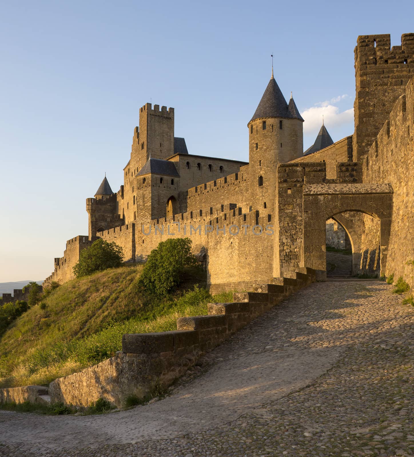The medieval fortress and walled city of Carcassone in south west France. Founded by the Visigoths in the fith century, it was restored in 1853 and is now a UNESCO World Heritage Site.
