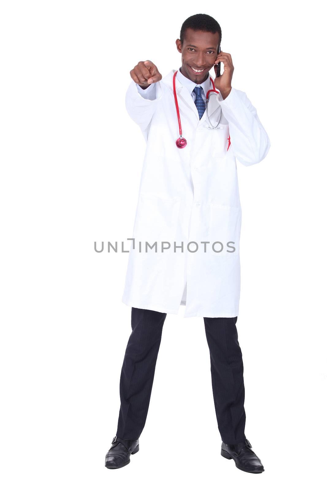 Doctor pointing by phovoir