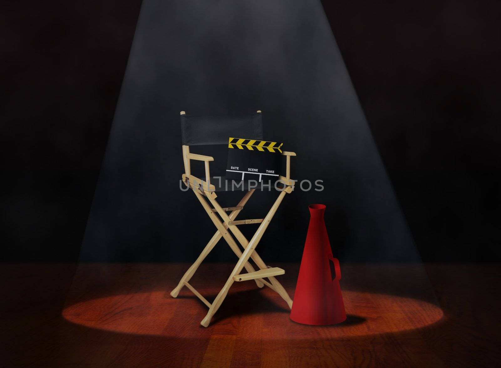 Director Chair with Clapper and Megaphone