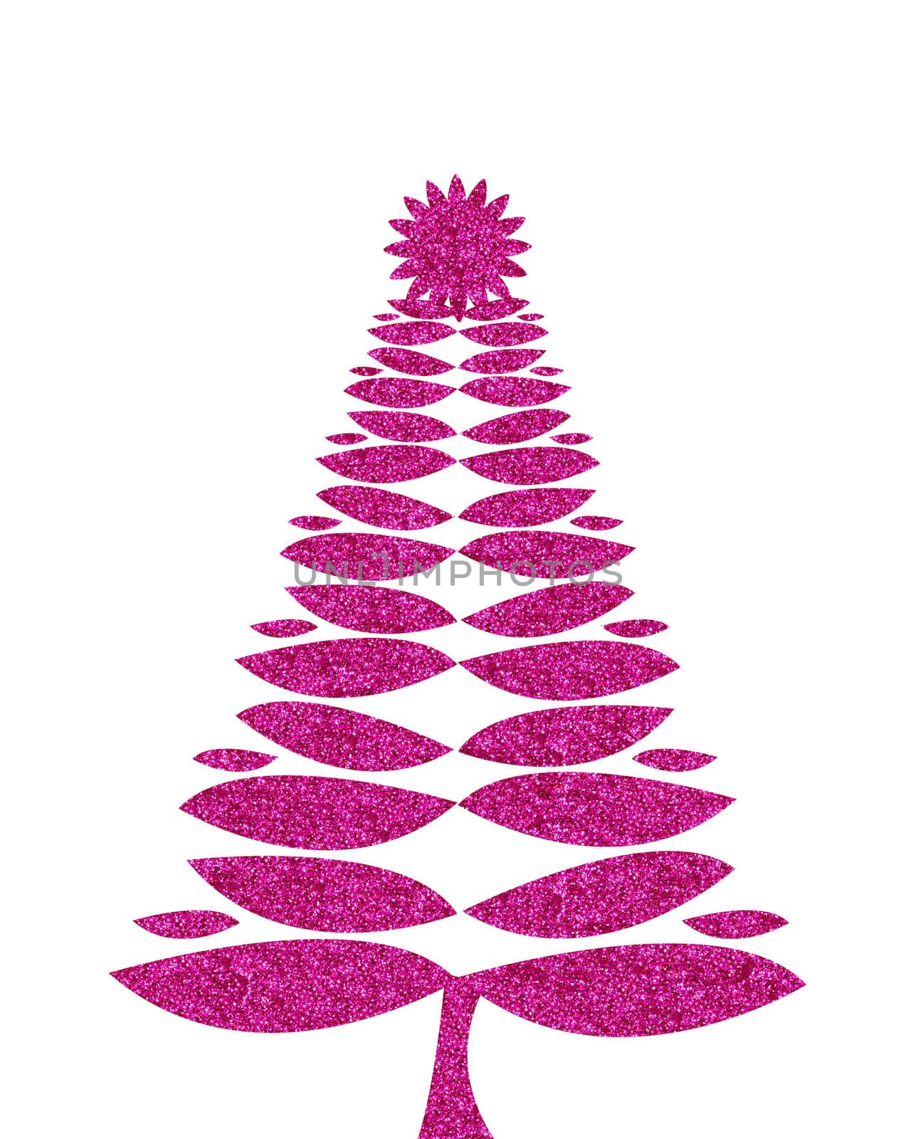 hot pink christmas tree background with glitter by ftlaudgirl