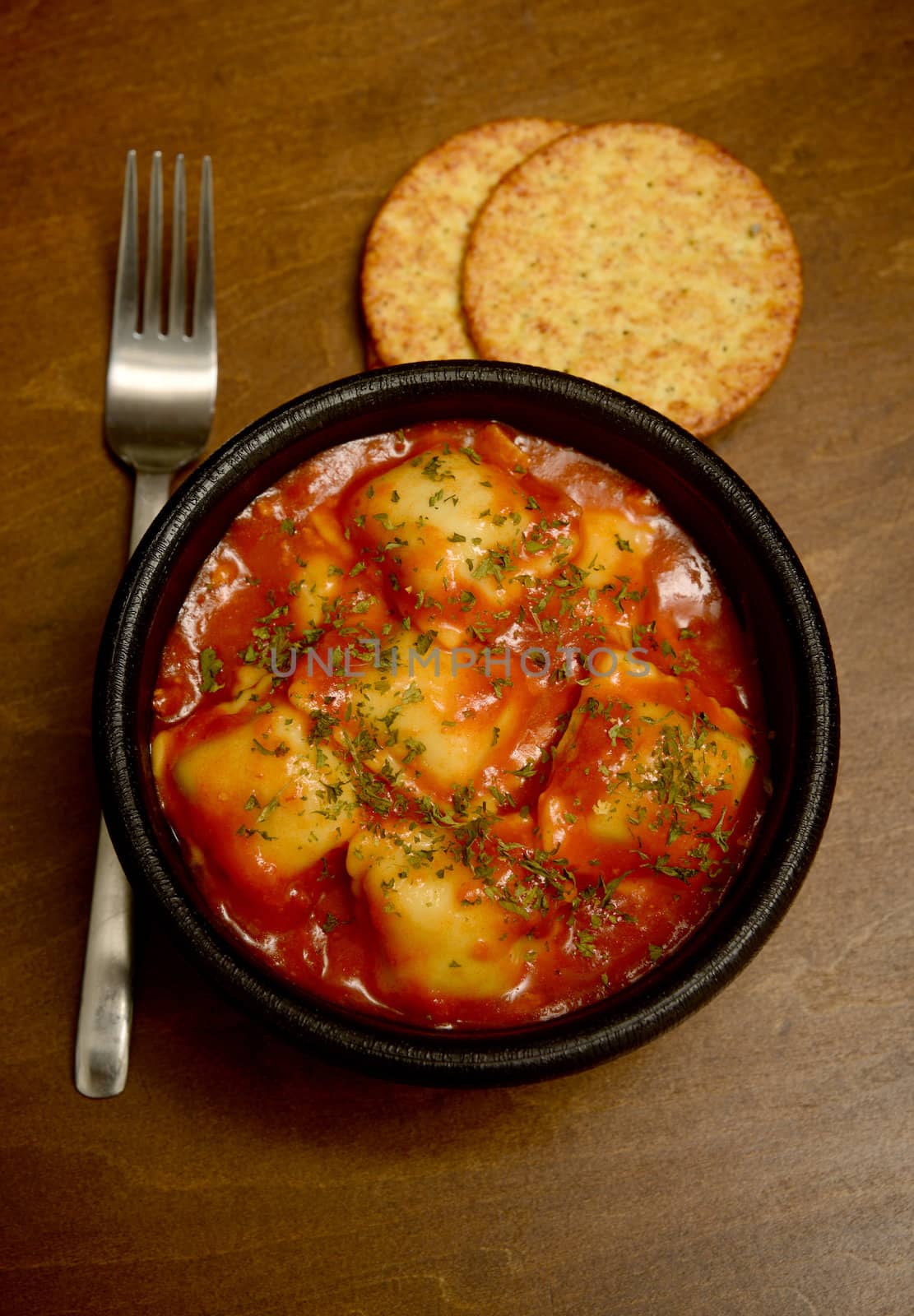 ravioli and red tomato sauce by ftlaudgirl