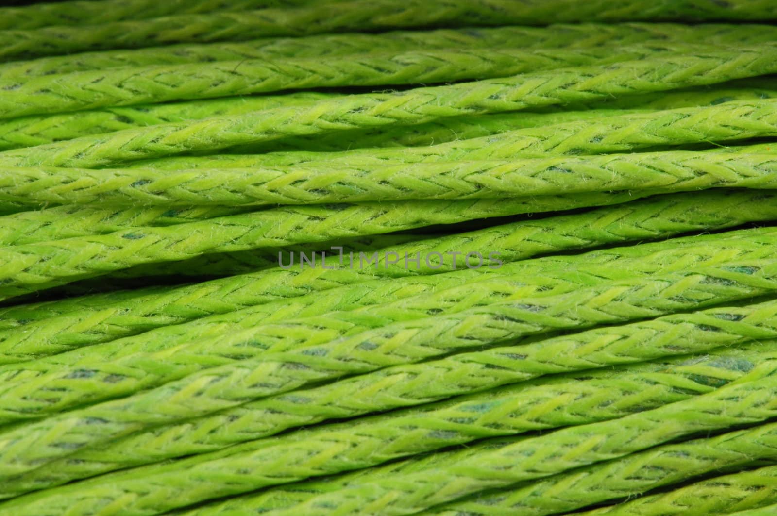 Texture of Roll of Twine isolated on a White Background