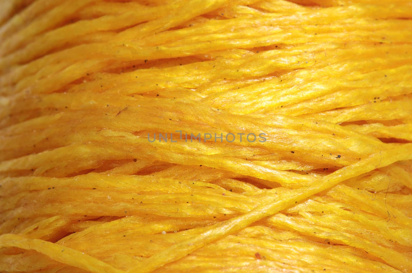 Texture of Roll of Twine isolated on a White Background