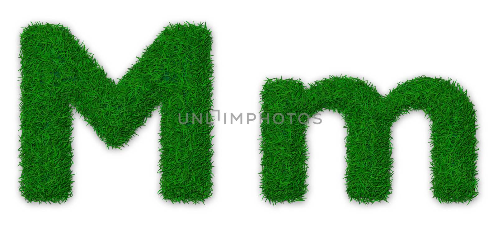 Grassy letter M by Goodday