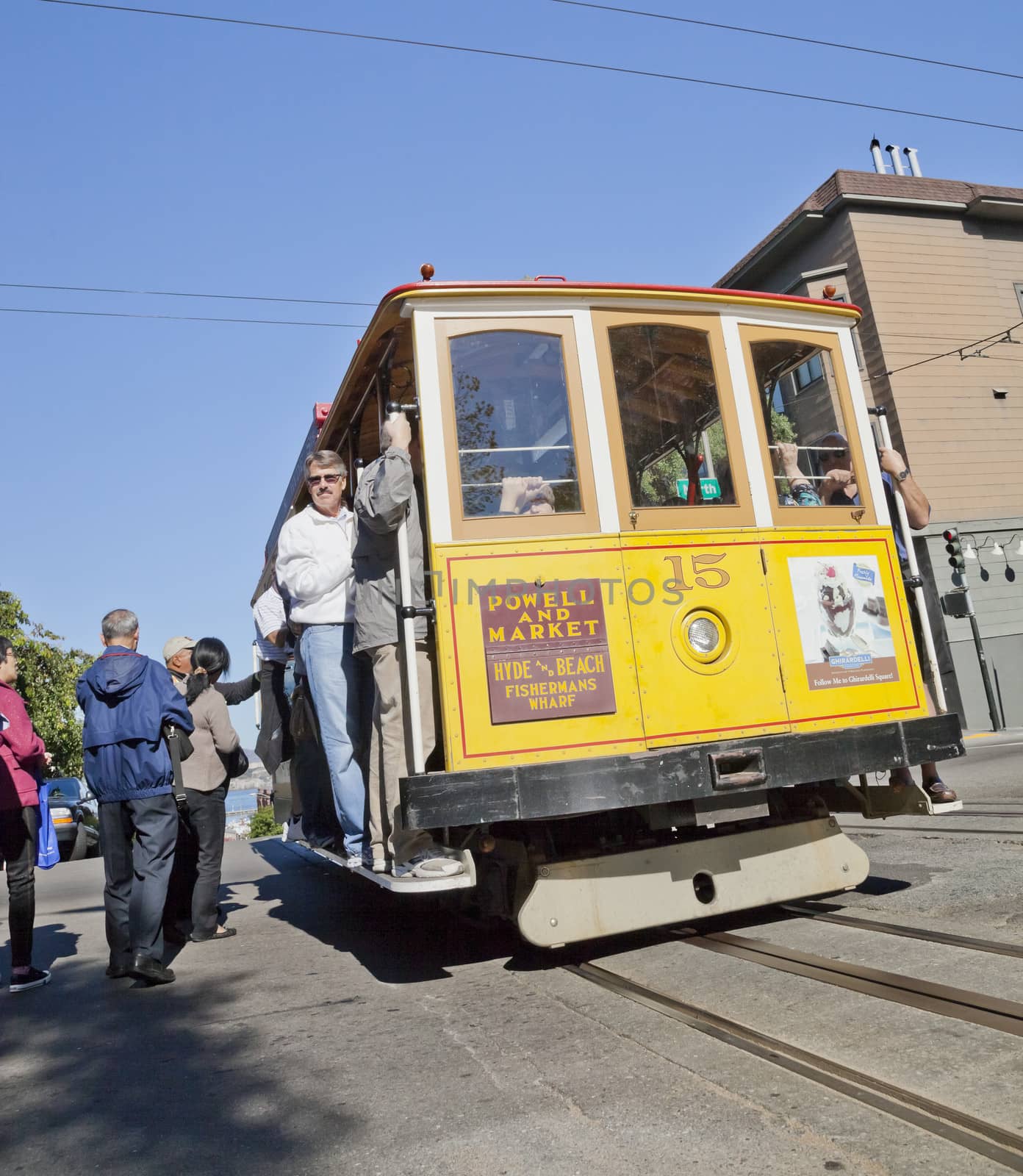 SAN FRANCISCO - NOVEMBER3: The Cable car tram, November 3rd, 201 by hanusst