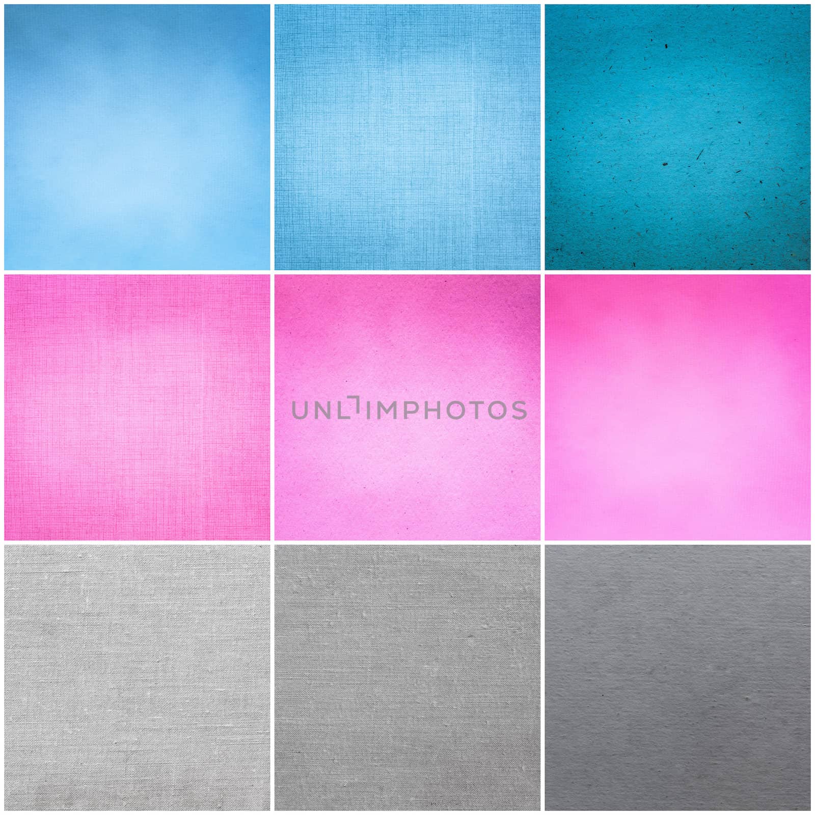Old Vintage Papers Texture Set  (Blue, Pink, Grey) Background by ryhor