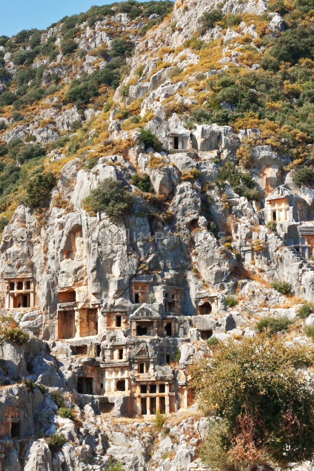 Ancient dead town in Myra Demre Turkey