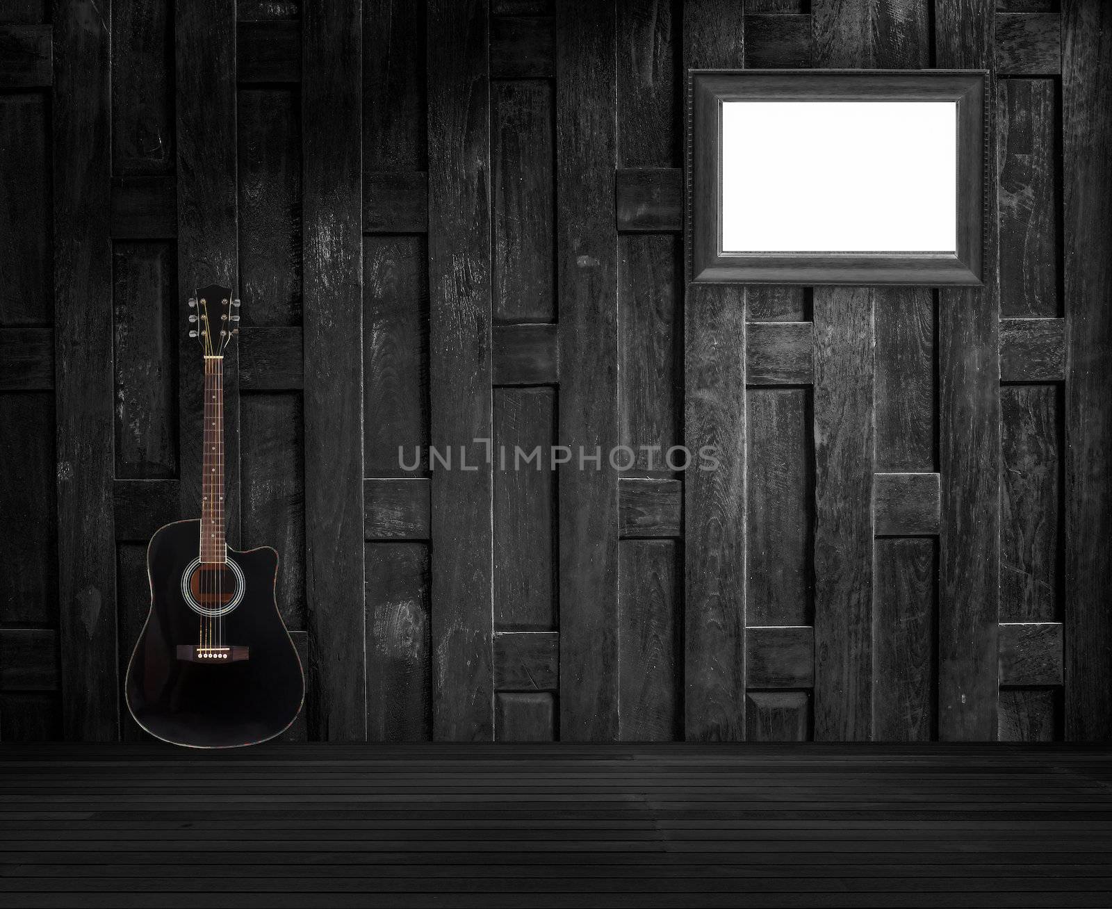 old, grunge wood panels used as background by thanatip