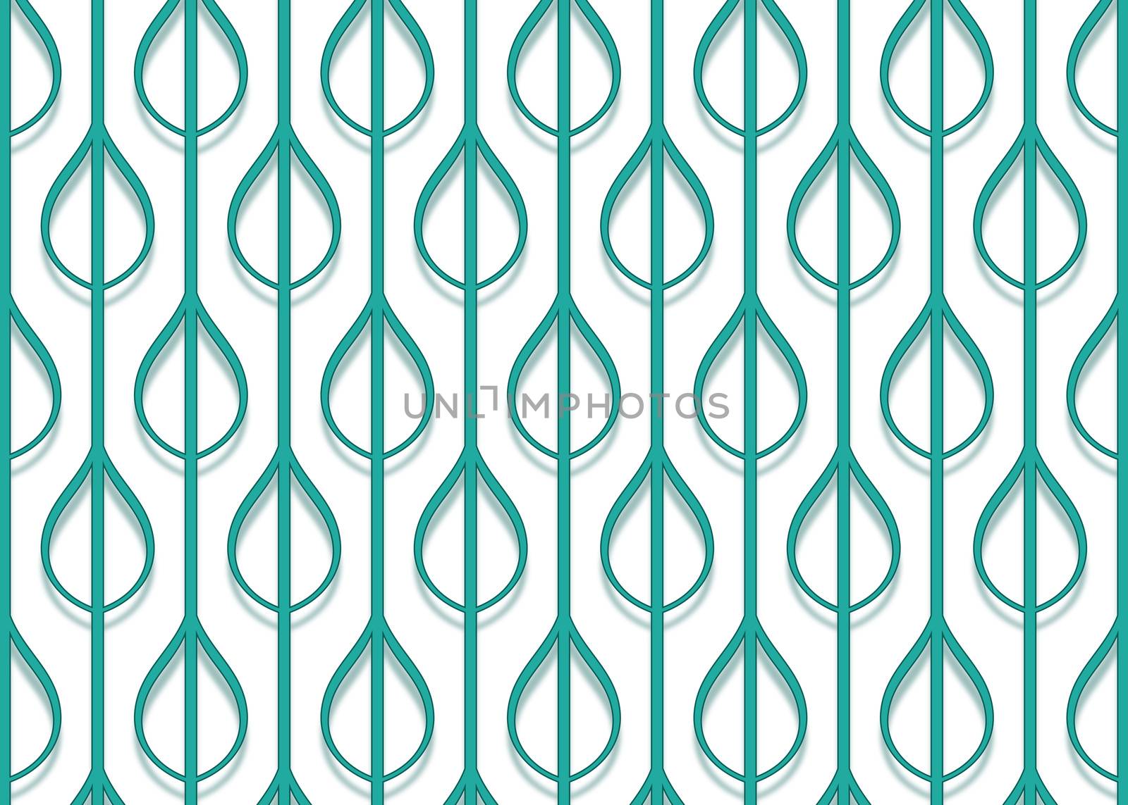 green stylized leaf pattern is repeated regularly on your desktop