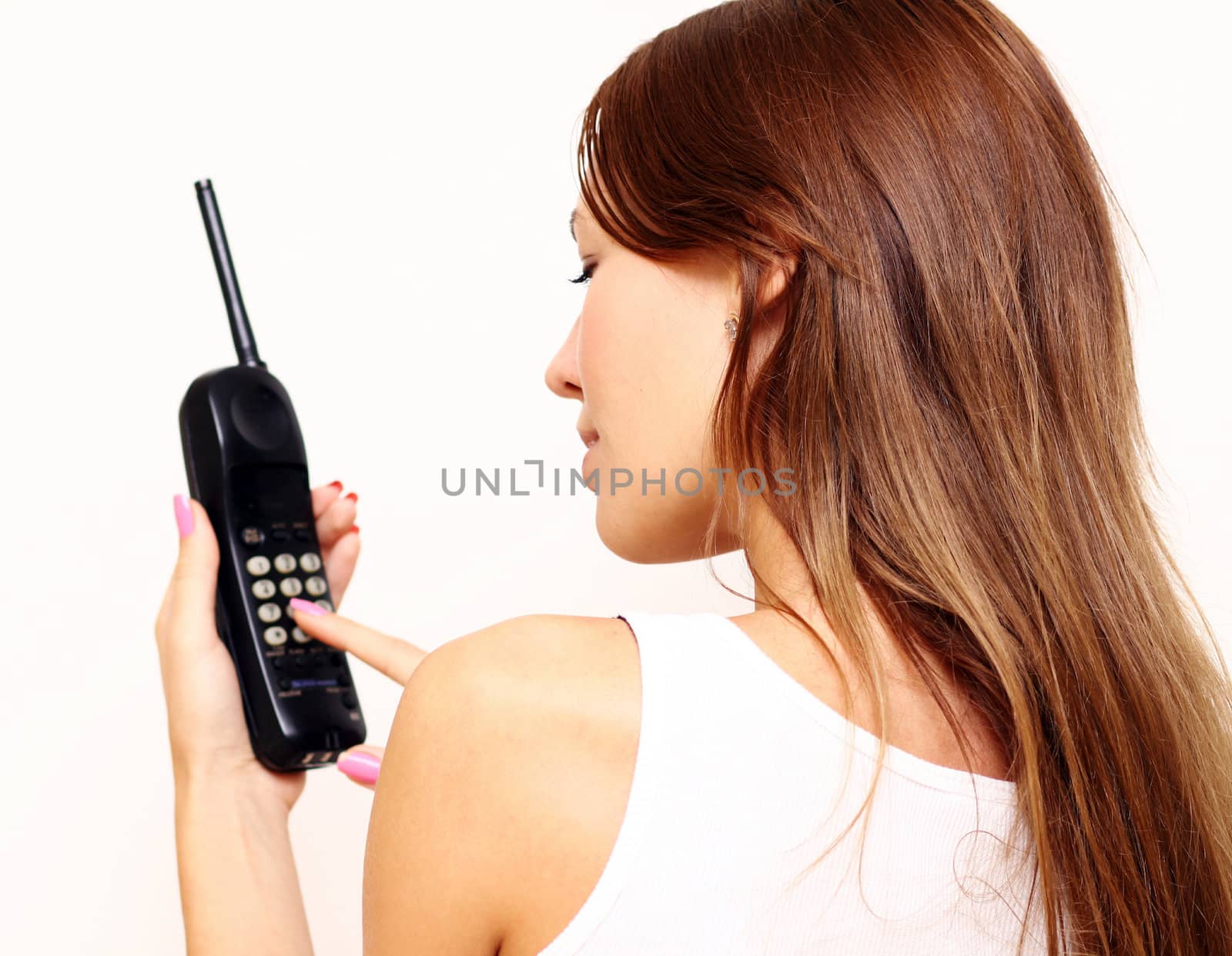 woman calling by phone