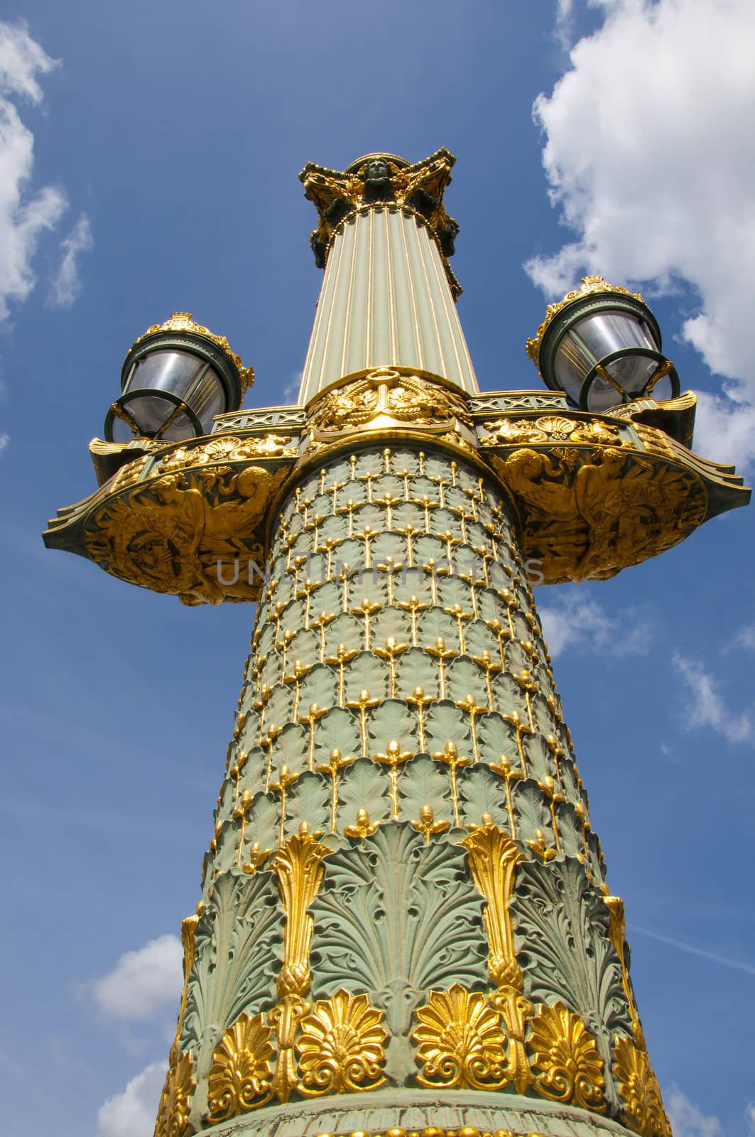 tower in Place de la Concorde in Paris city by sognolucido