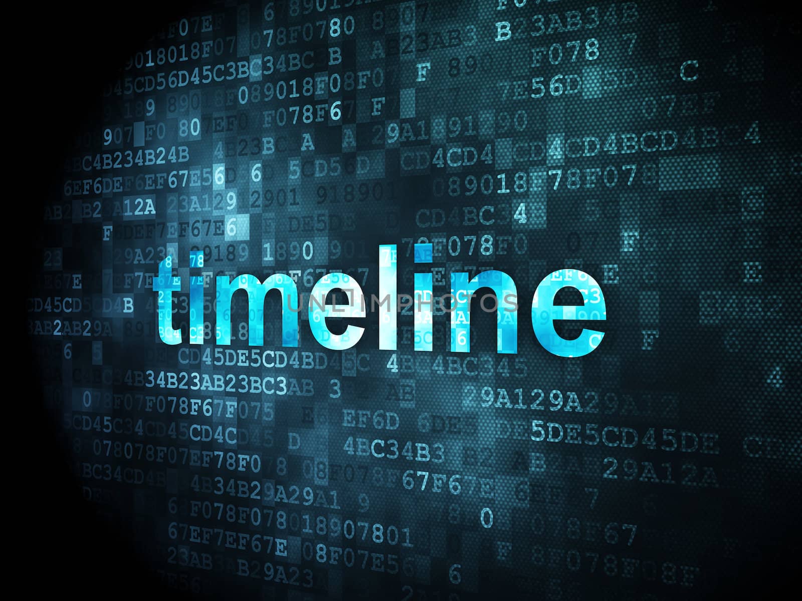 Timeline concept: Timeline on digital background by maxkabakov