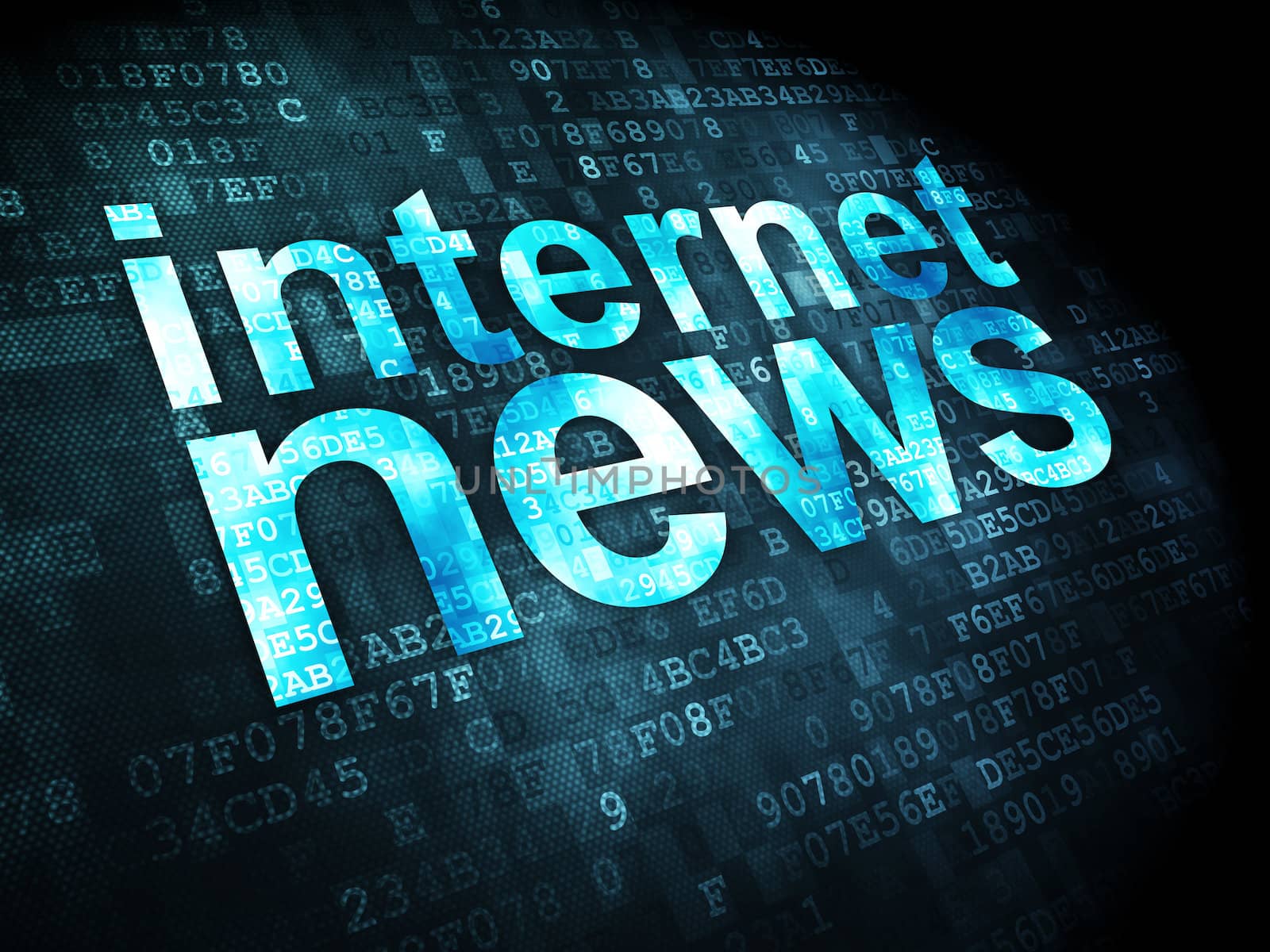 News concept: Internet News on digital background by maxkabakov