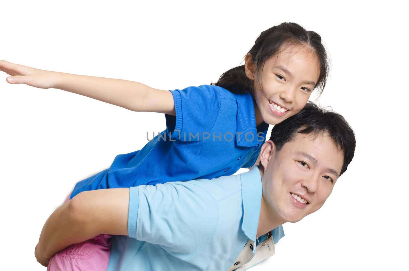 Happy father and daughter  by FrankyLiu