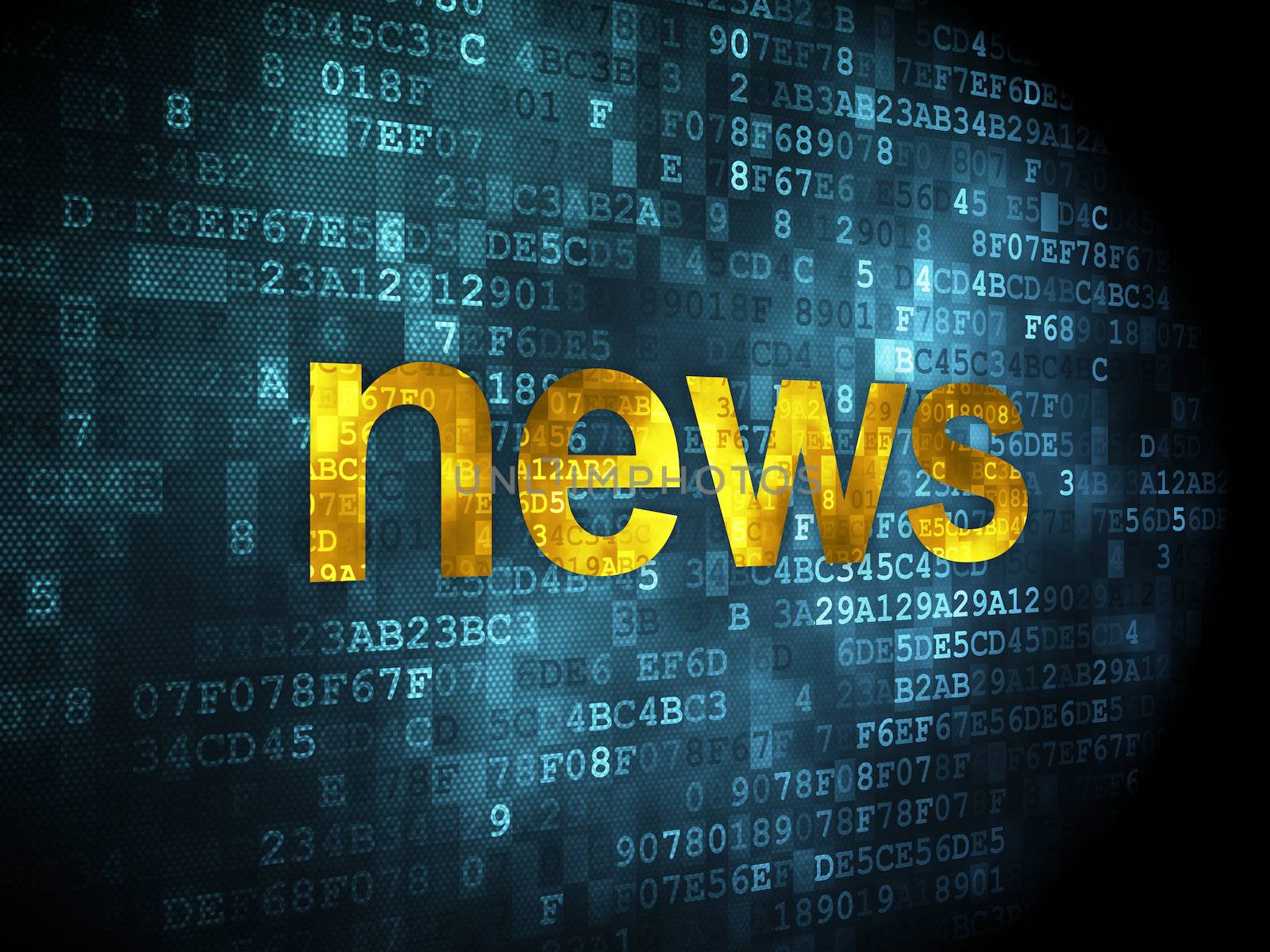 News concept: News on digital background by maxkabakov
