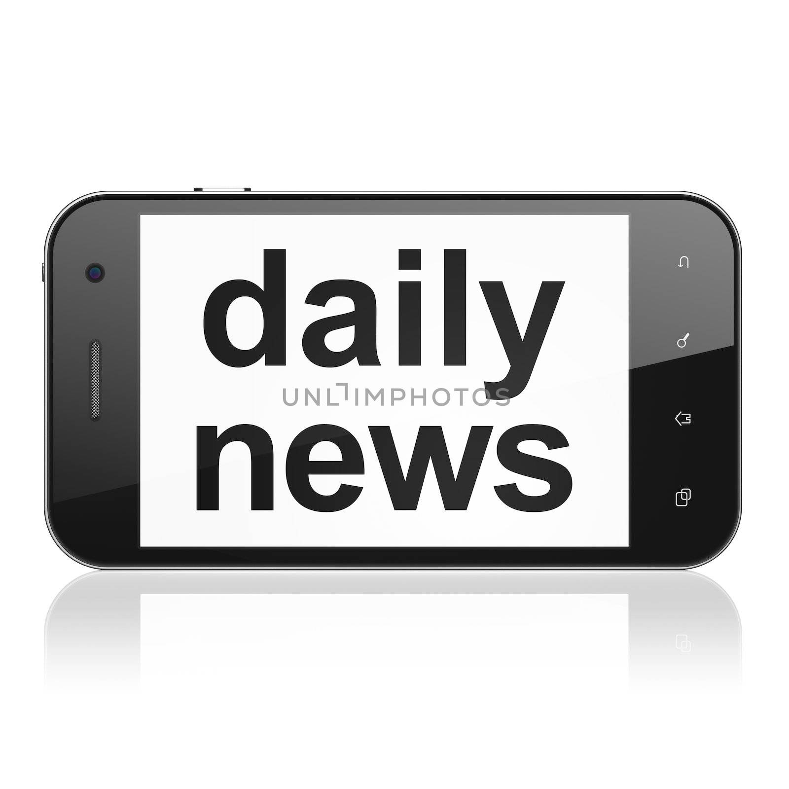 News concept: Daily News on smartphone by maxkabakov