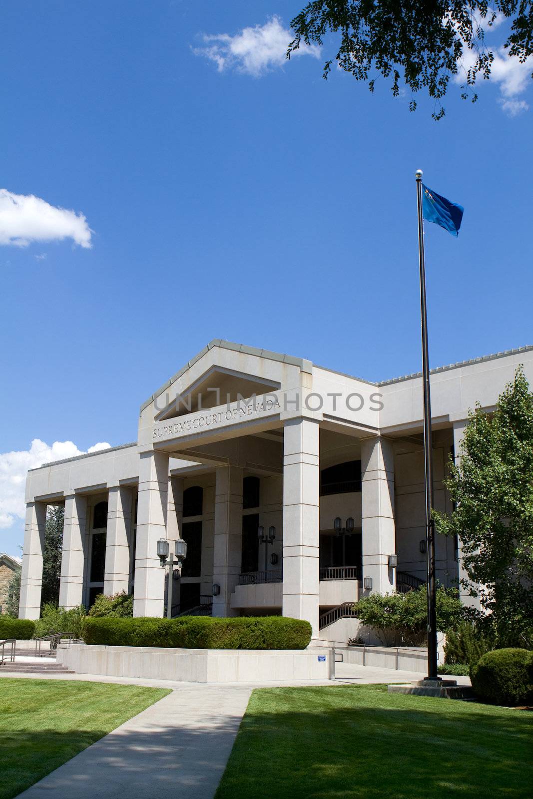 Supreme Court of Nevada building in Carson City, NV.