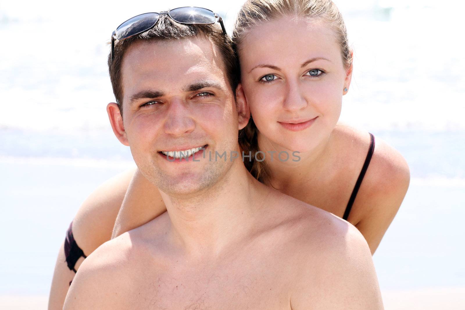 Portrait of a happy young couple