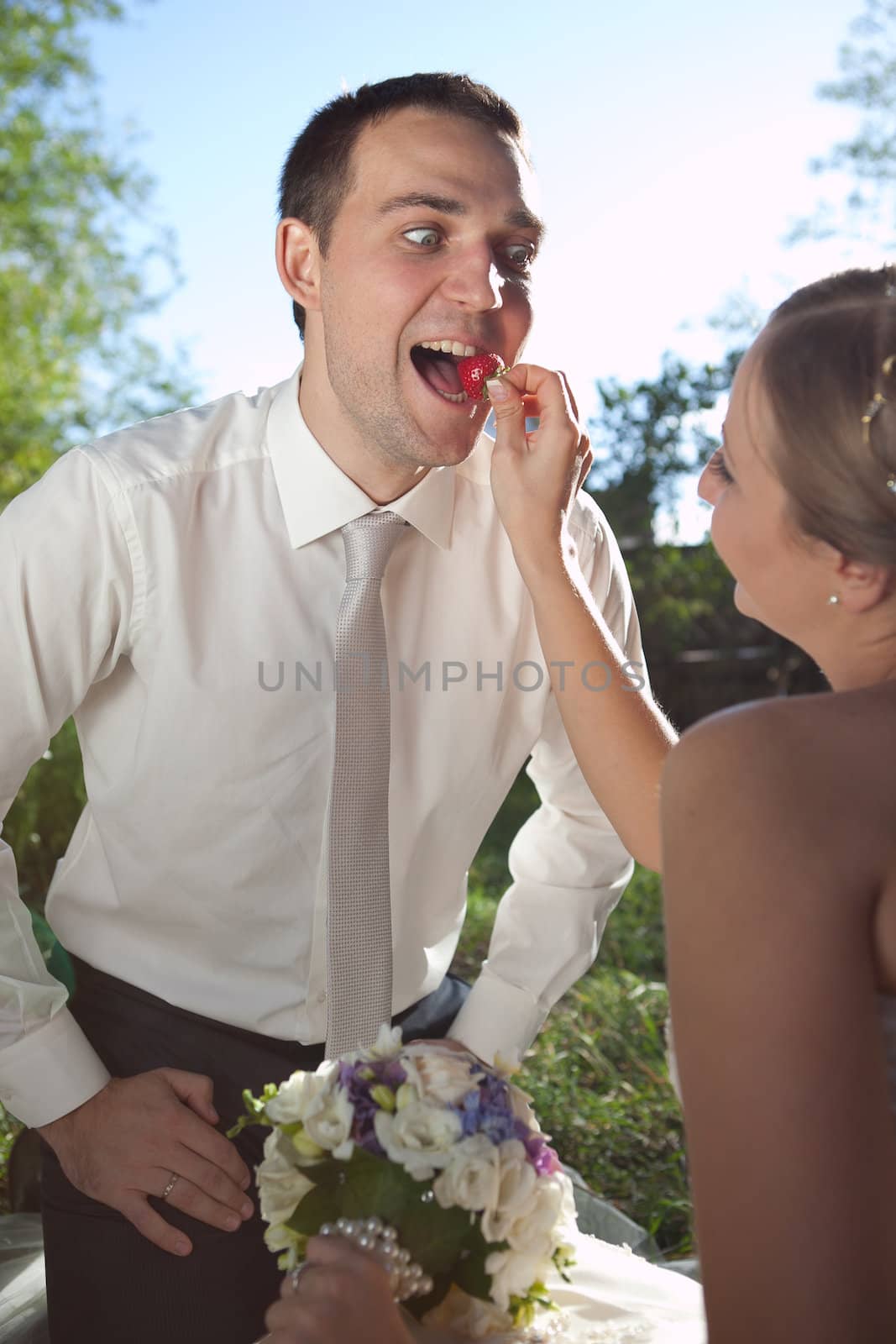 wedding shot of bride