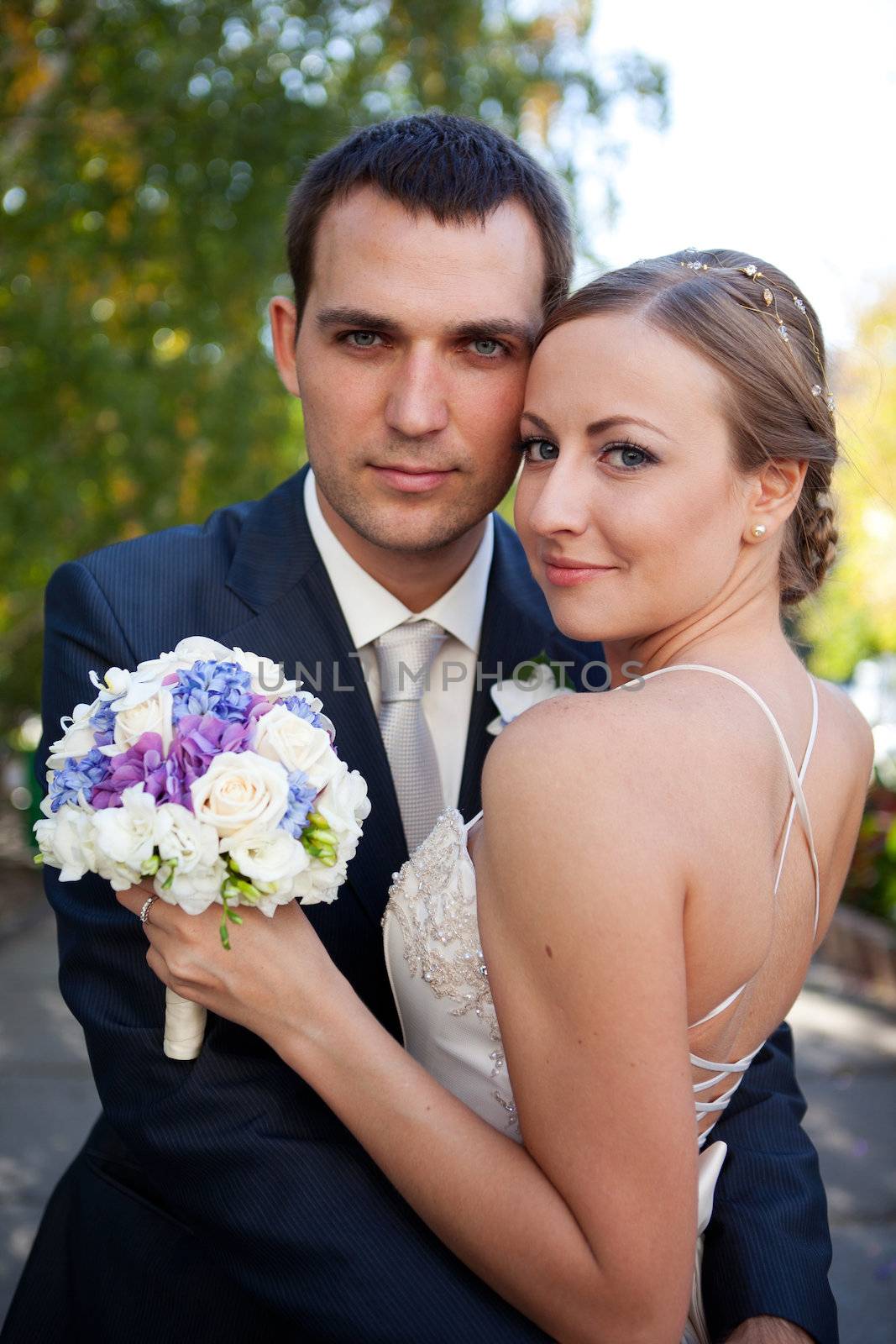 wedding shot of bride