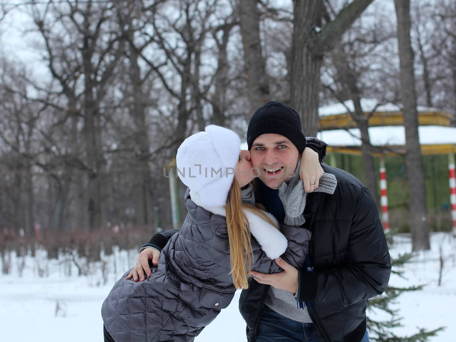 Portrait of a happy young couple