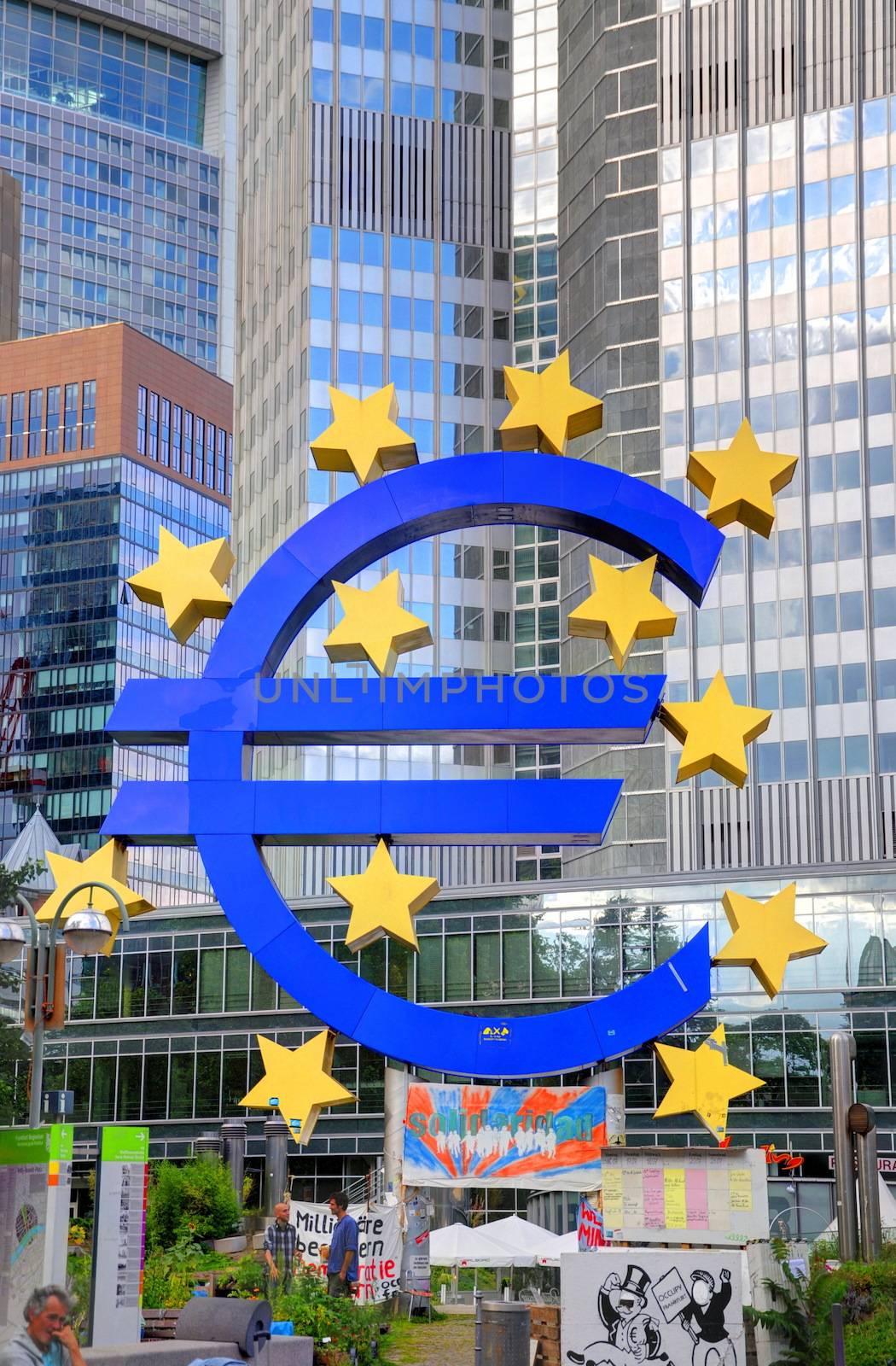 FRANKFURT, GERMANY - JUL 12: European Central Bank in Frankfurt  by Eagle2308