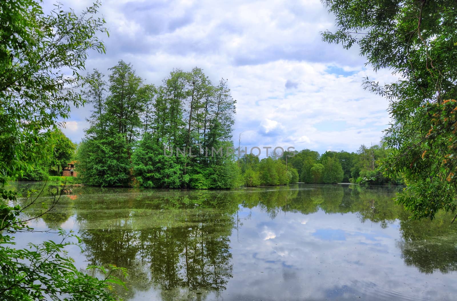 Fulda river in Aueweiher Park  in Fulda, Hessen, Germany by Eagle2308