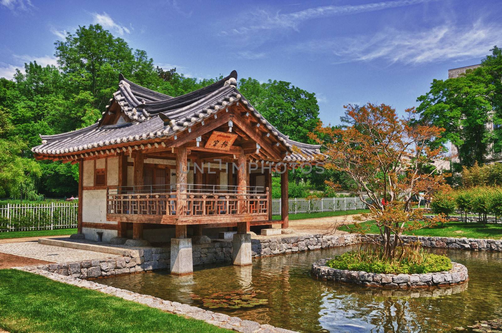 Korean Garden in the Uni Campus Westend, Frankfurt am Main, Hess by Eagle2308