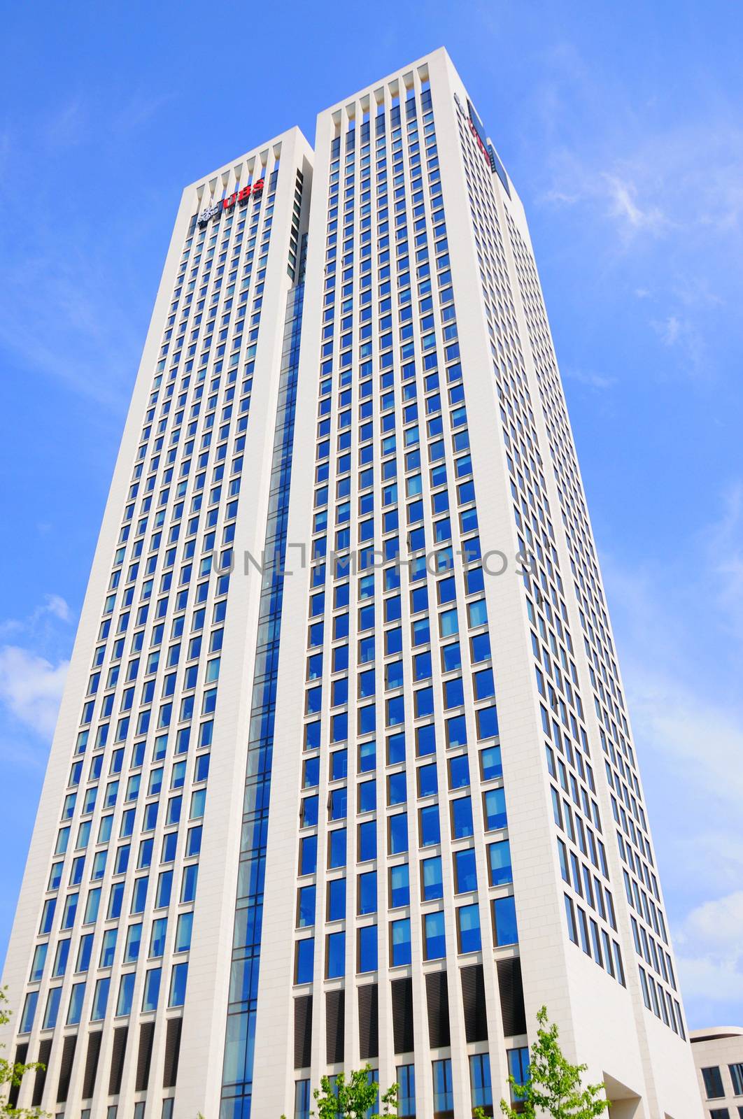 UBS skyscraper, Frankfurt am Main, Hessen, Germany