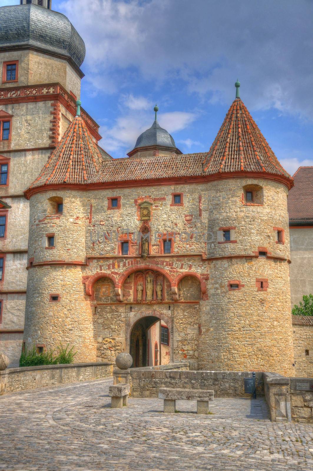Scherenbergtor in Marienberg Fortress (Castle), Wurzburg, Bayern by Eagle2308