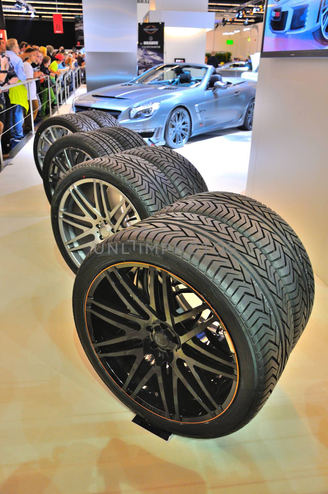 FRANKFURT - SEPT 14: Brabus Tires (Wheels) presented as world by Eagle2308